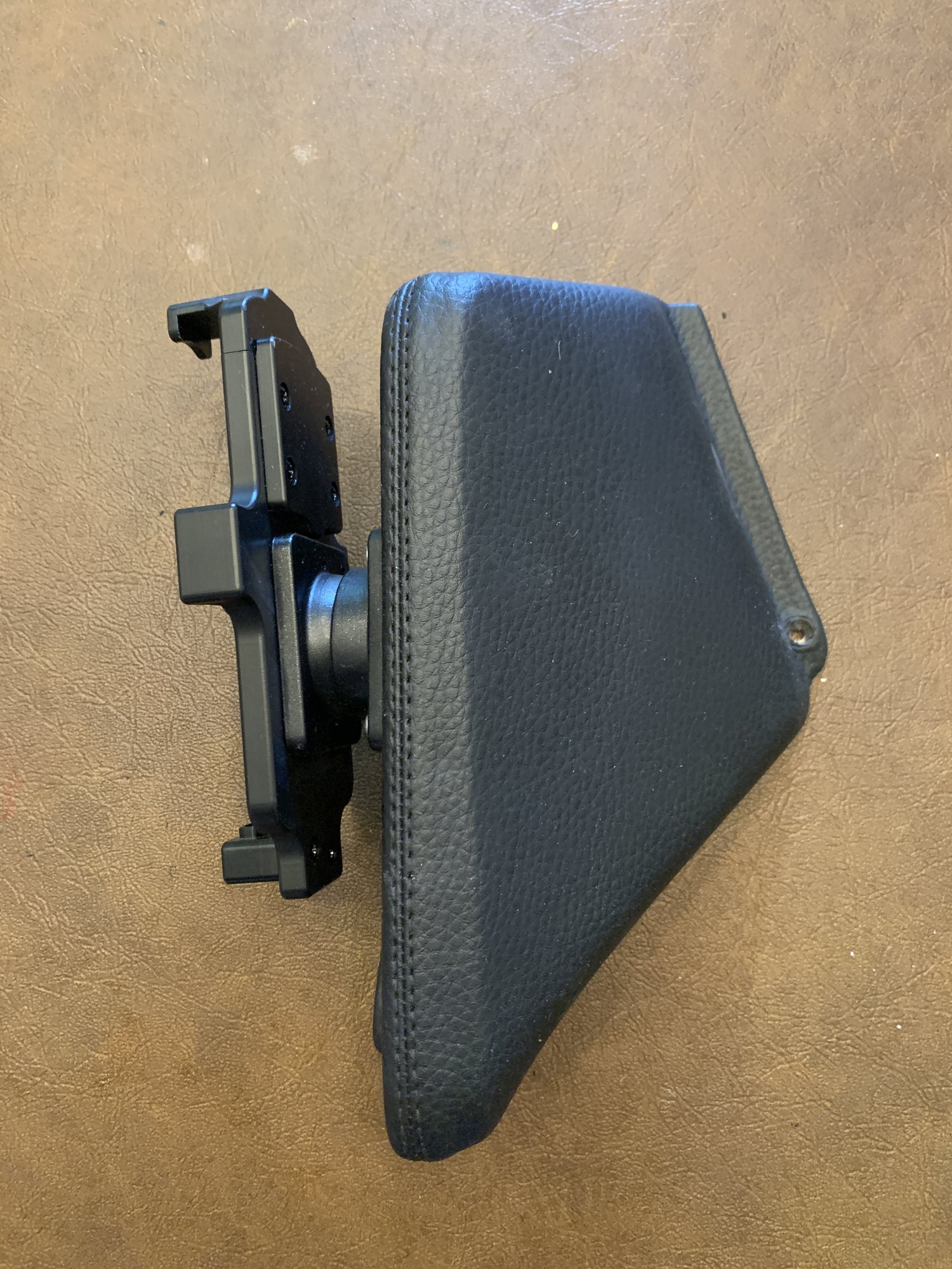 Audio Video/Electronics - Leather wrapped console phone mount for 964 / 993 (kuda) - Used - 1989 to 1998 Porsche 911 - Los Angeles, CA 90402, United States