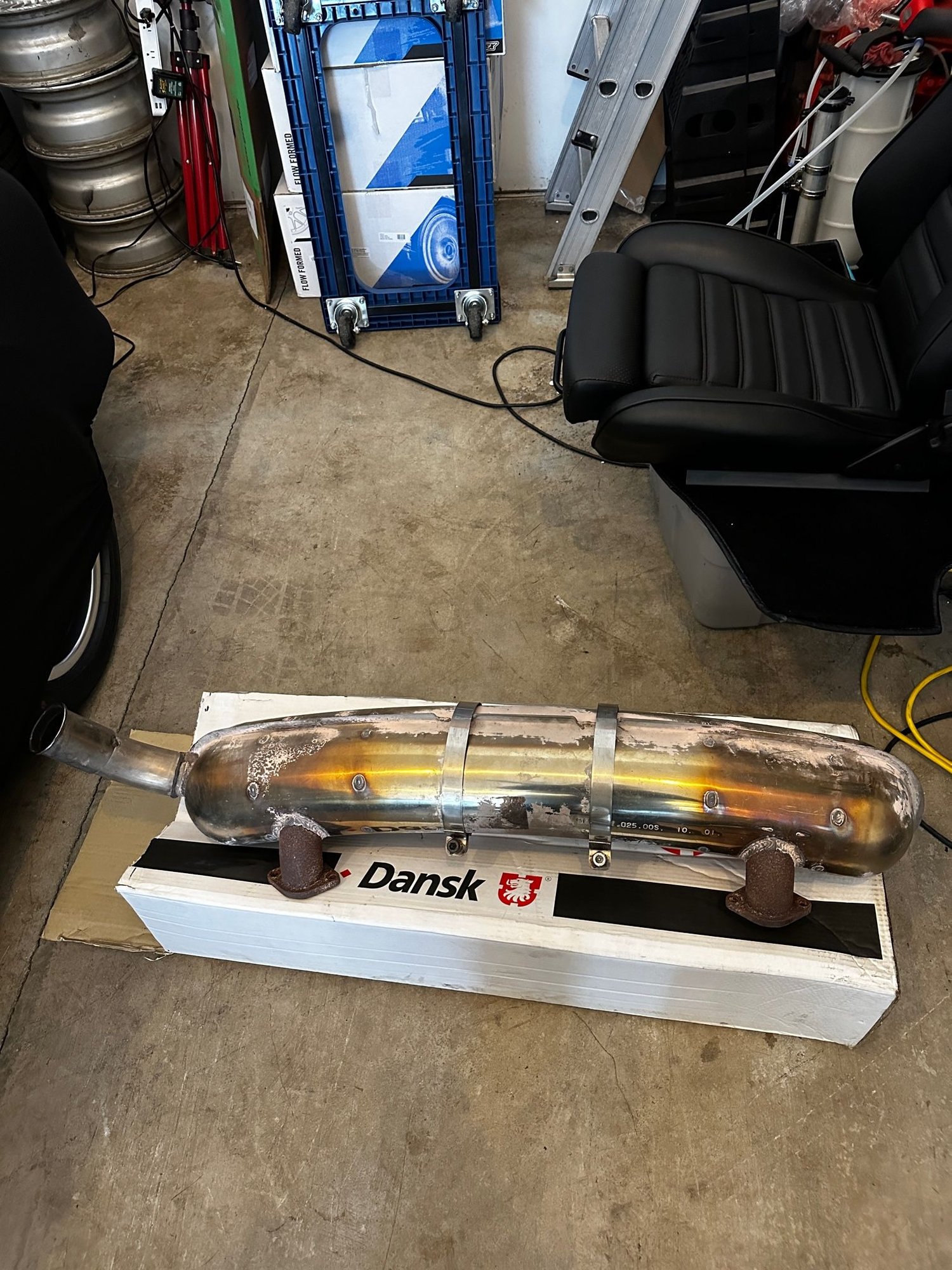 Engine - Exhaust - Long Hood Dansk Sport Muffler in great condition for sale - Used - 1966 to 1973 Porsche 911 - Bellingham, WA 98229, United States