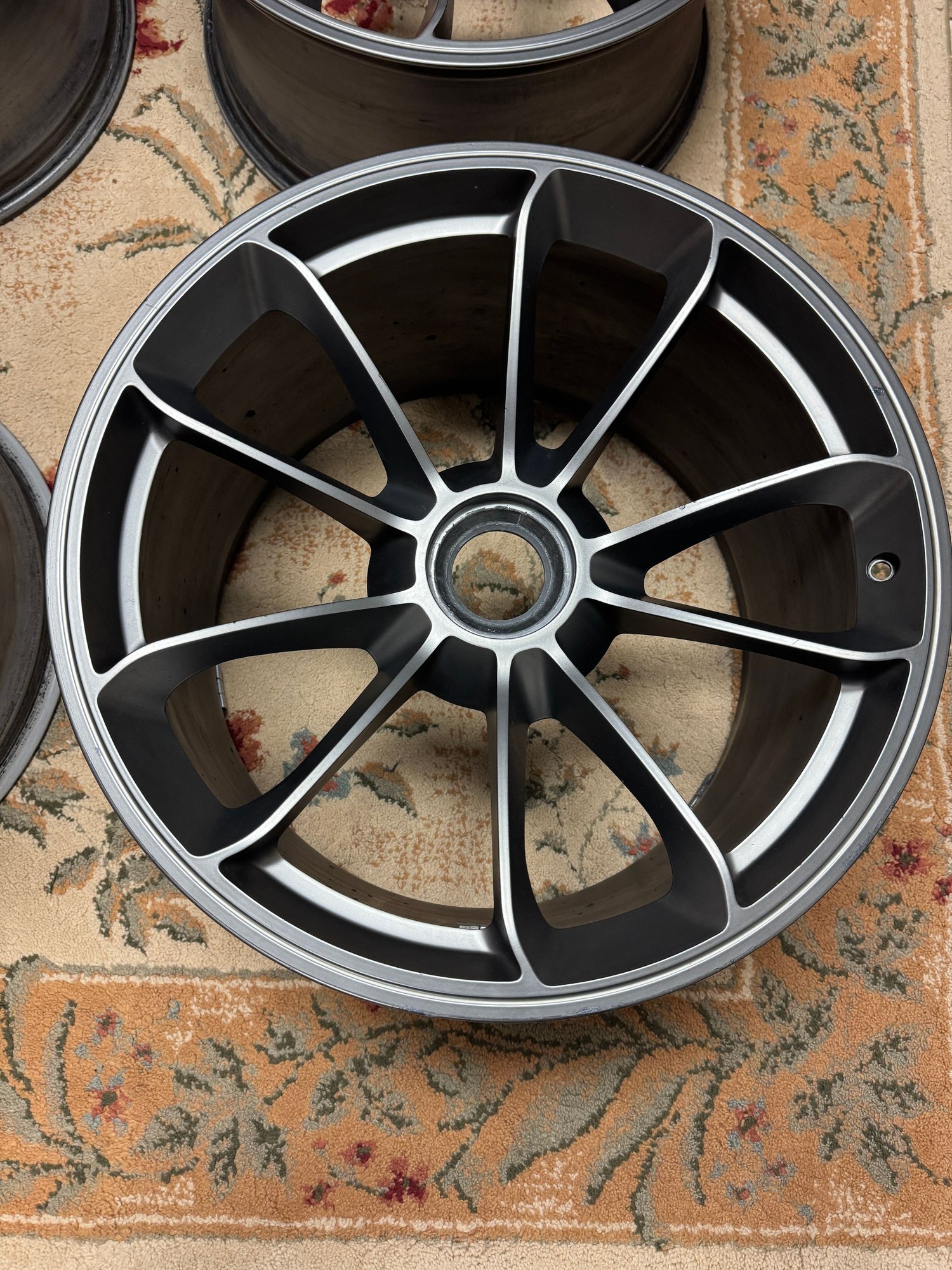 Wheels and Tires/Axles - 991 GT3 Satin Platinum OEM Wheels 20X12 20X9 - Used - -1 to 2027  All Models - Burke, VA 22015, United States