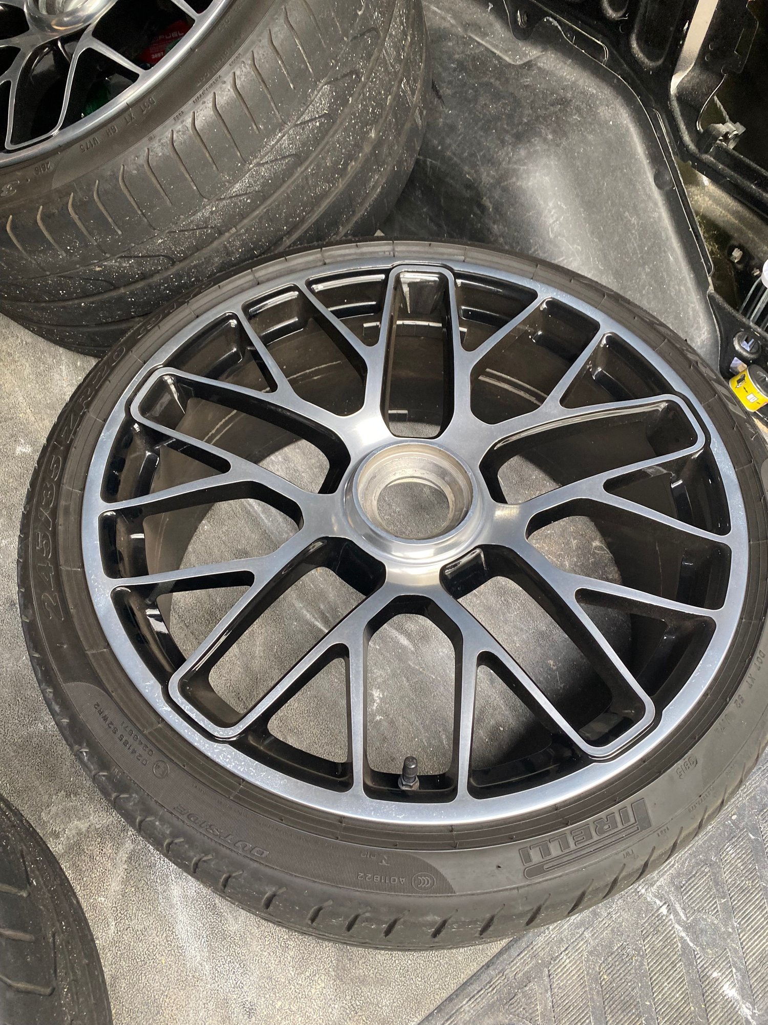 Wheels and Tires/Axles - 2015 turbo S stock wheels center hub, great shape with P Zero tires. - Used - 0  All Models - Mt Pleasant, SC 29466, United States