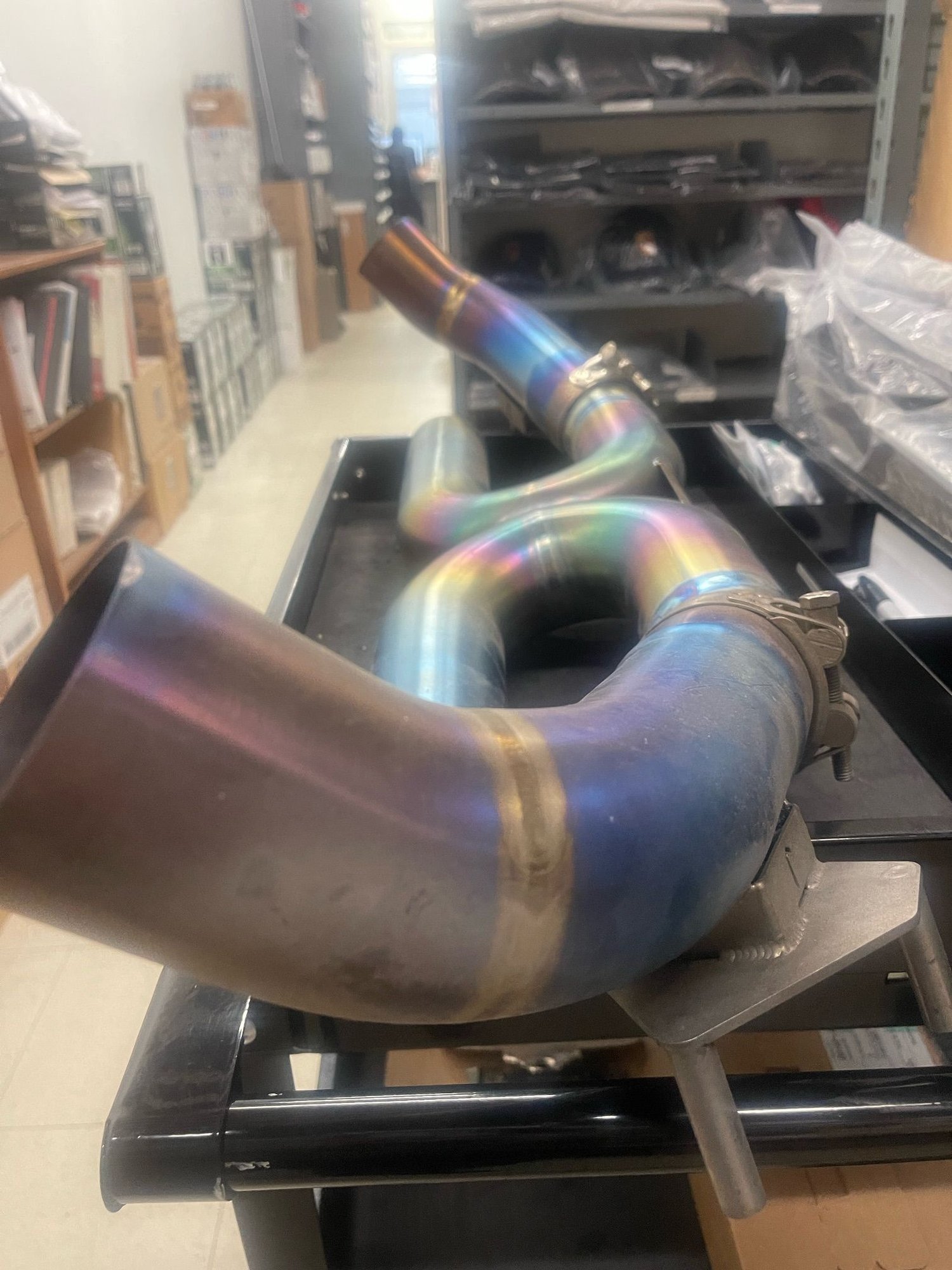 Engine - Exhaust - 992 JCR titanium center section for turbo 3.7 or 3.0 - Used - 2020 to 2024 Porsche 911 - Monarch Bay, CA 92629, United States