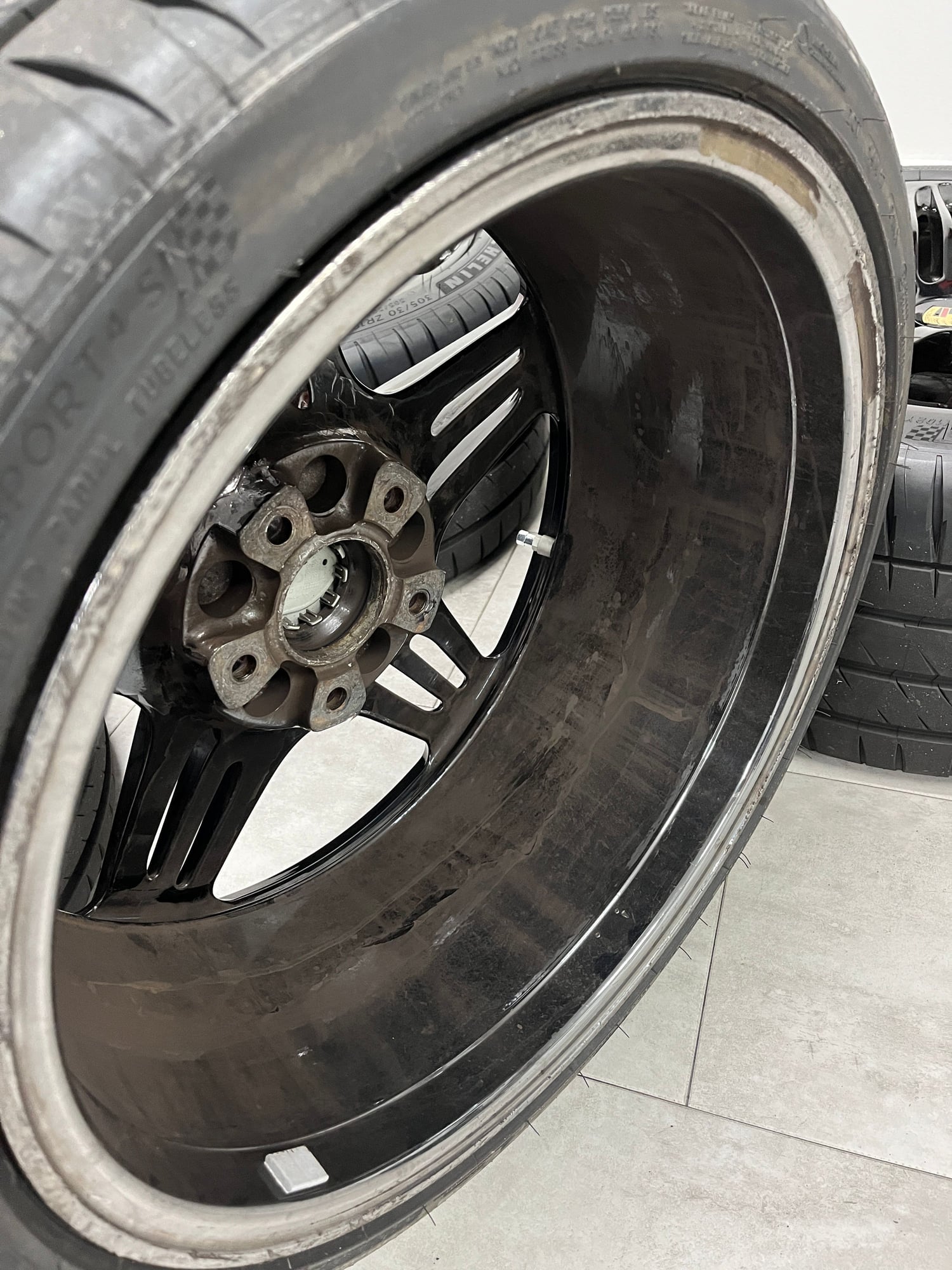 Wheels and Tires/Axles - Black 997.1 Turbo Wheels + New PS4S Tires + New TPMS - Used - 2007 to 2009 Porsche 911 - Fairfax, VA 22031, United States