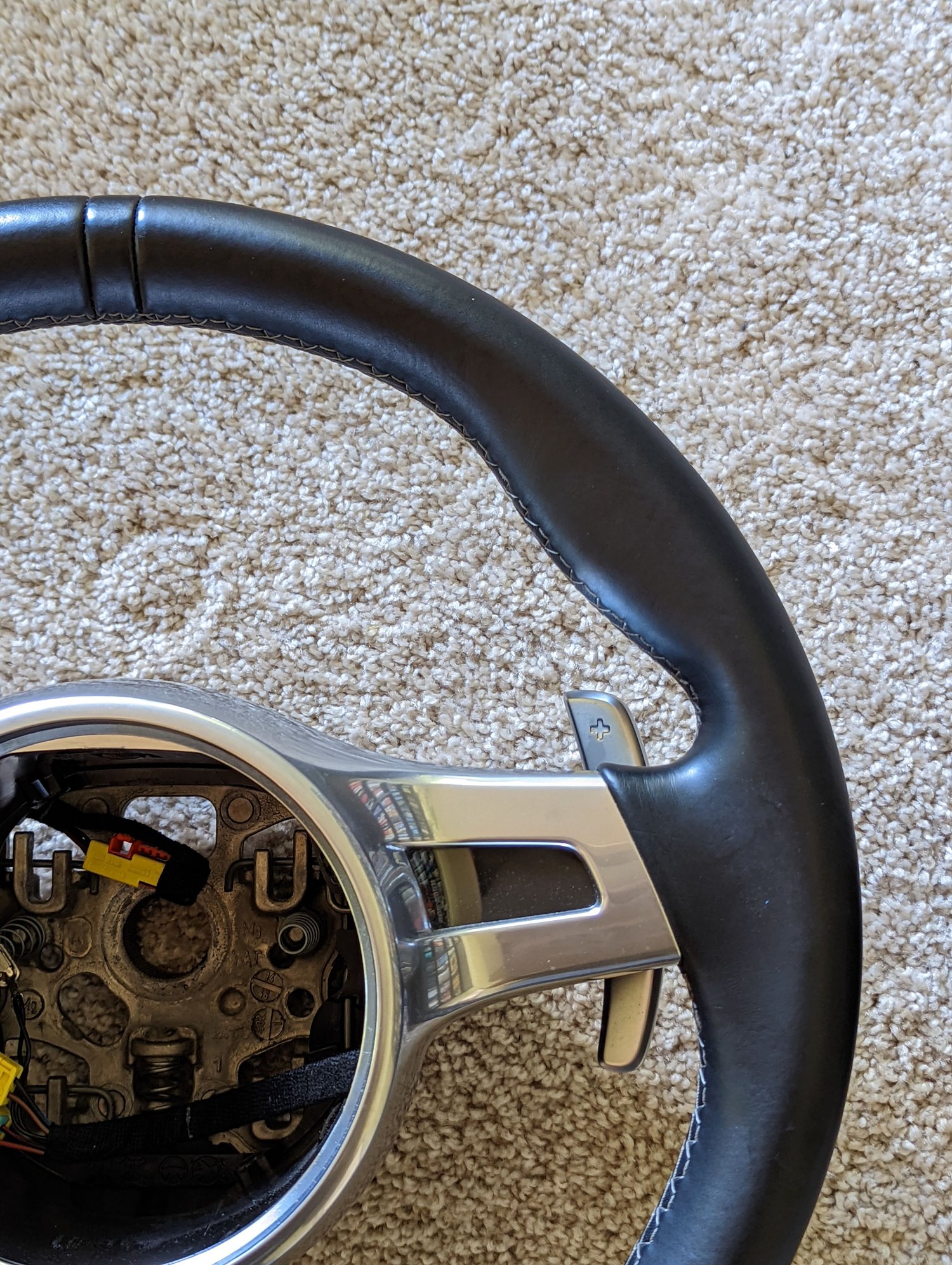 Interior/Upholstery - 991 Leather Sport Design Steering Wheel (PDK) & Airbag - Used - 2004 to 2019 Porsche 911 - Woodinville, WA 98072, United States