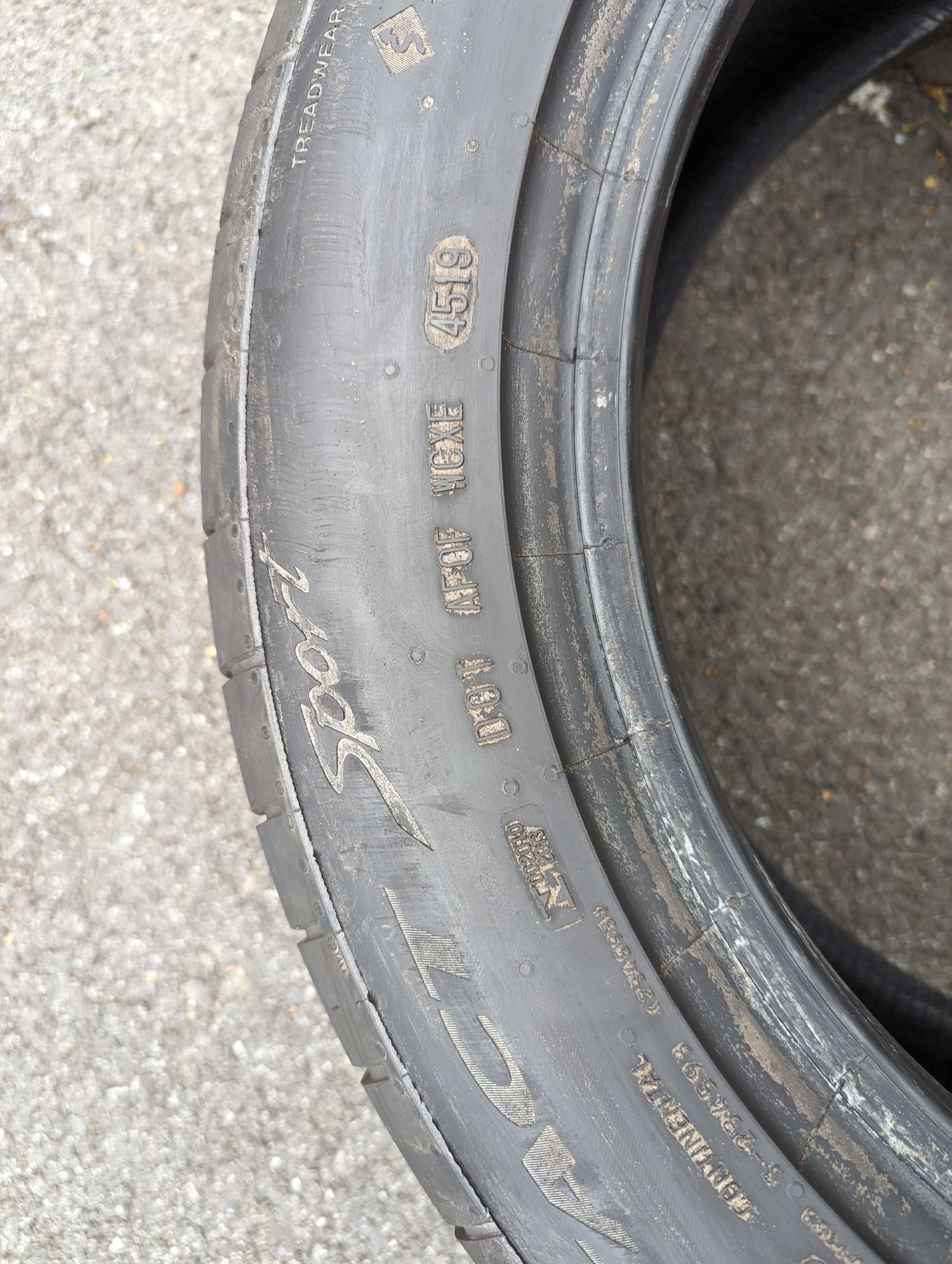 Wheels and Tires/Axles - 2 Continental Extreme Contact Sport tires - 205-55-16 - 964 / 911 - Used - 1989 to 1994 Porsche 911 - Millburn, NJ 07078, United States