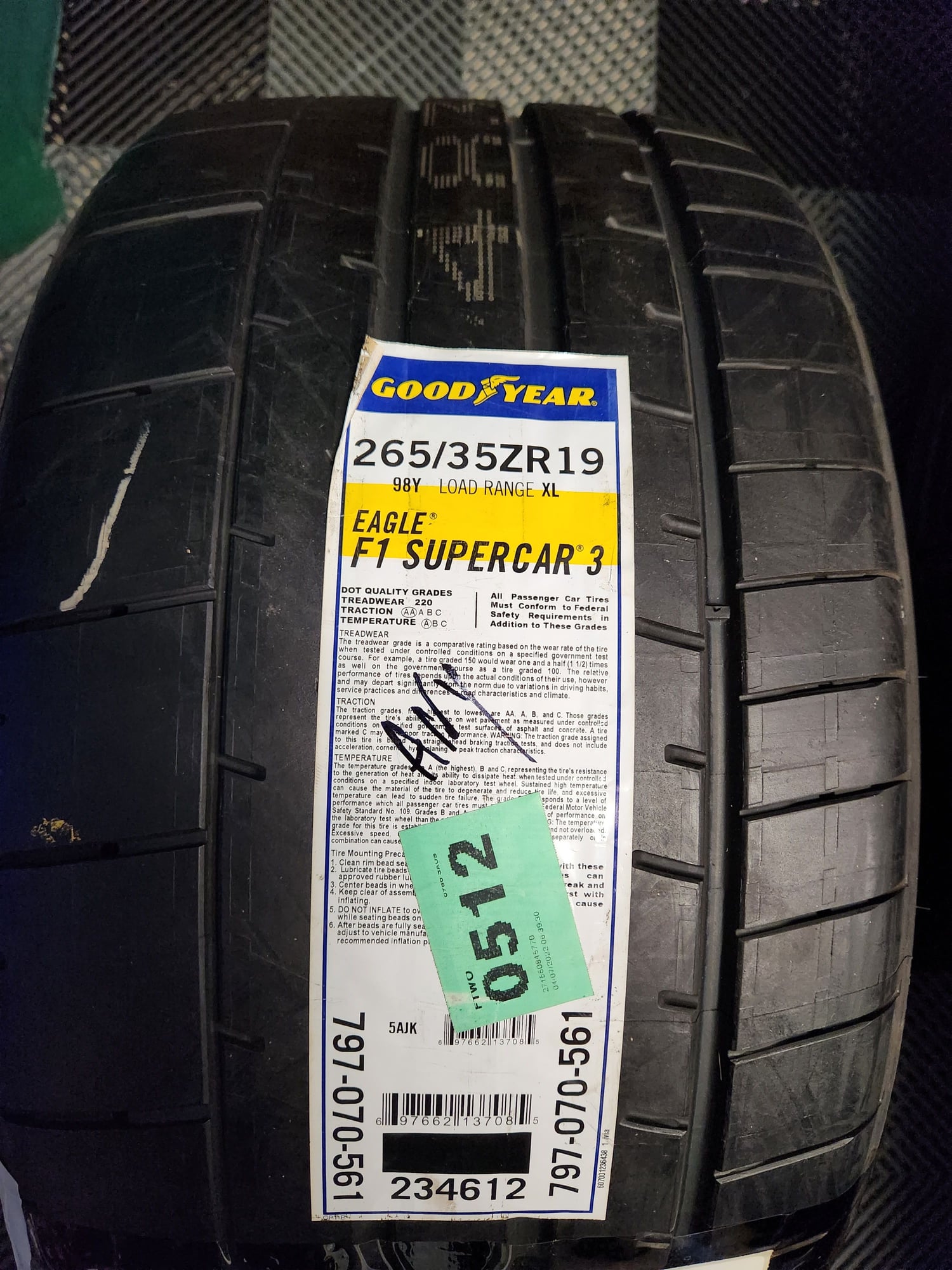 2020 Porsche 718 Cayman - Goodyear SC3 19" tires - Wheels and Tires/Axles - $1,100 - Austin, TX 78738, United States