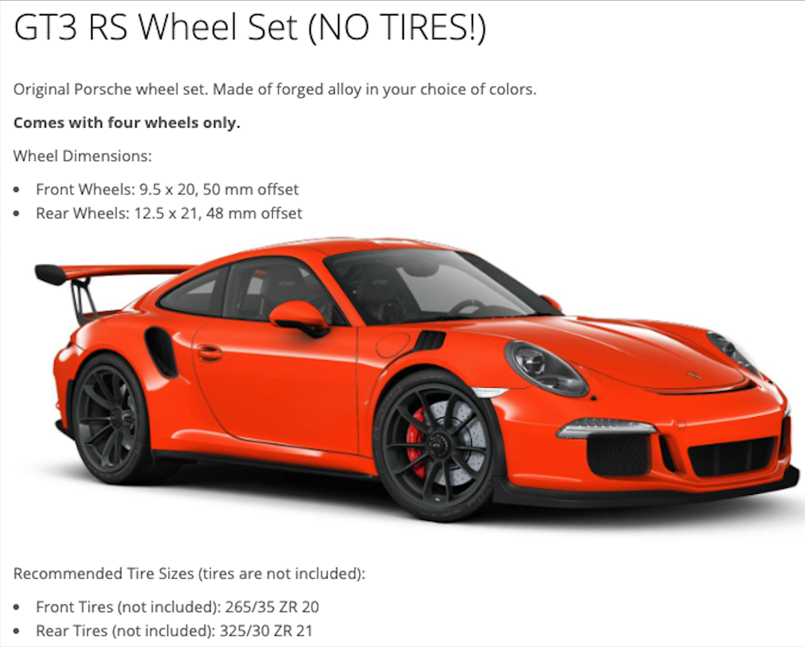 991.2 GT3RS OEM Wheels - Rennlist - Porsche Discussion Forums