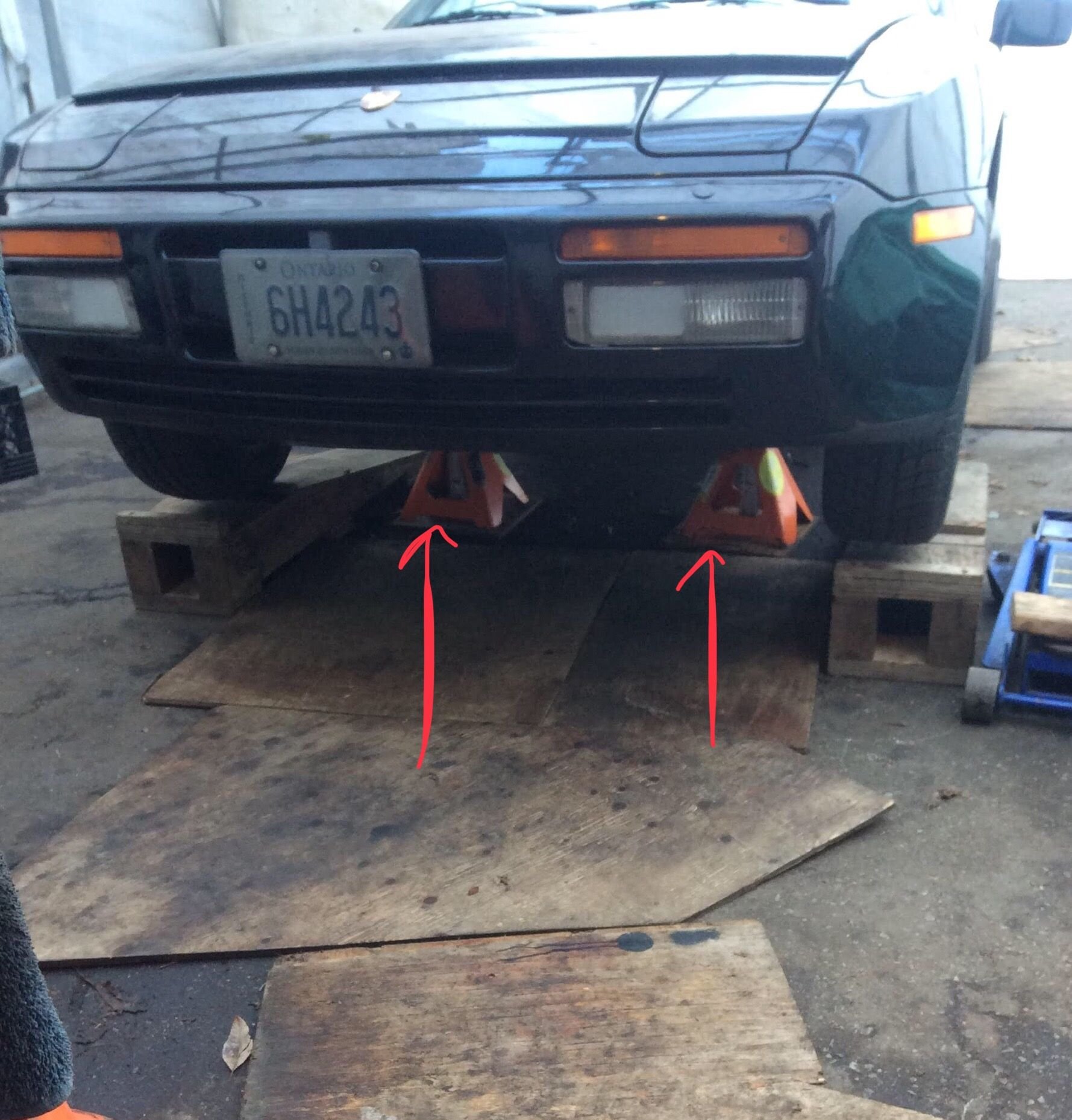 Help How to raise a 944 on jack stands Rennlist Porsche