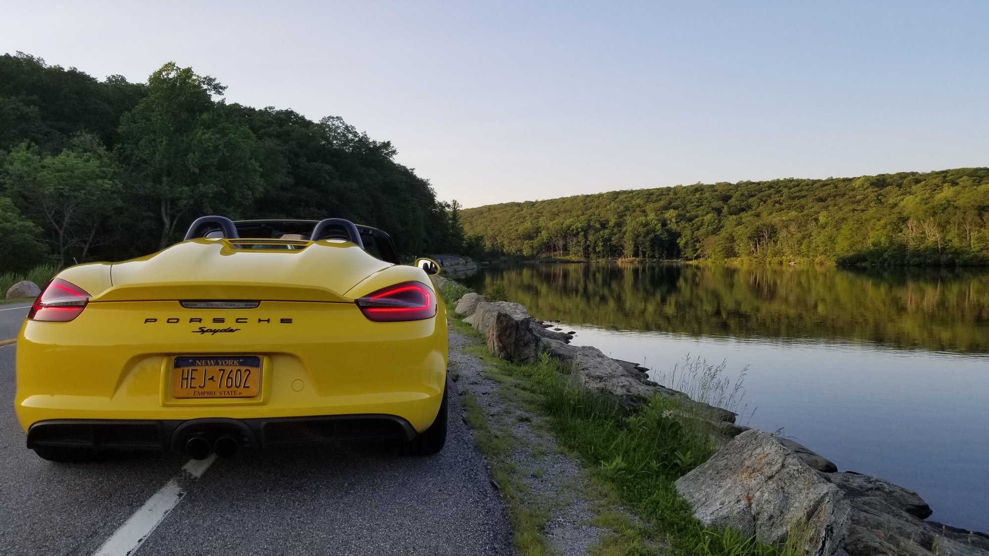 2016 Porsche Boxster - 2016 Racing Yellow Boxster Spyder - Original Owner!Clean Car!- $79,900 - Used - VIN WP0CC2A89GS152717 - 14,850 Miles - 6 cyl - 2WD - Manual - Convertible - Yellow - Suffern, NY 10901, United States