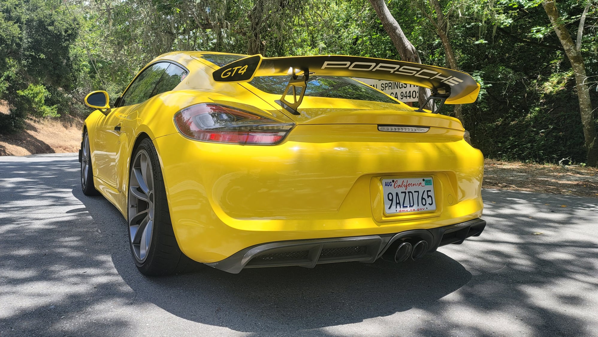 2016 Porsche Cayman GT4 - 2016 981 GT4 (Yellow) - 2nd Owner (California car) - Used - VIN clean carfax - 19,800 Miles - 6 cyl - 2WD - Manual - Coupe - Yellow - Millbrae, CA 94030, United States
