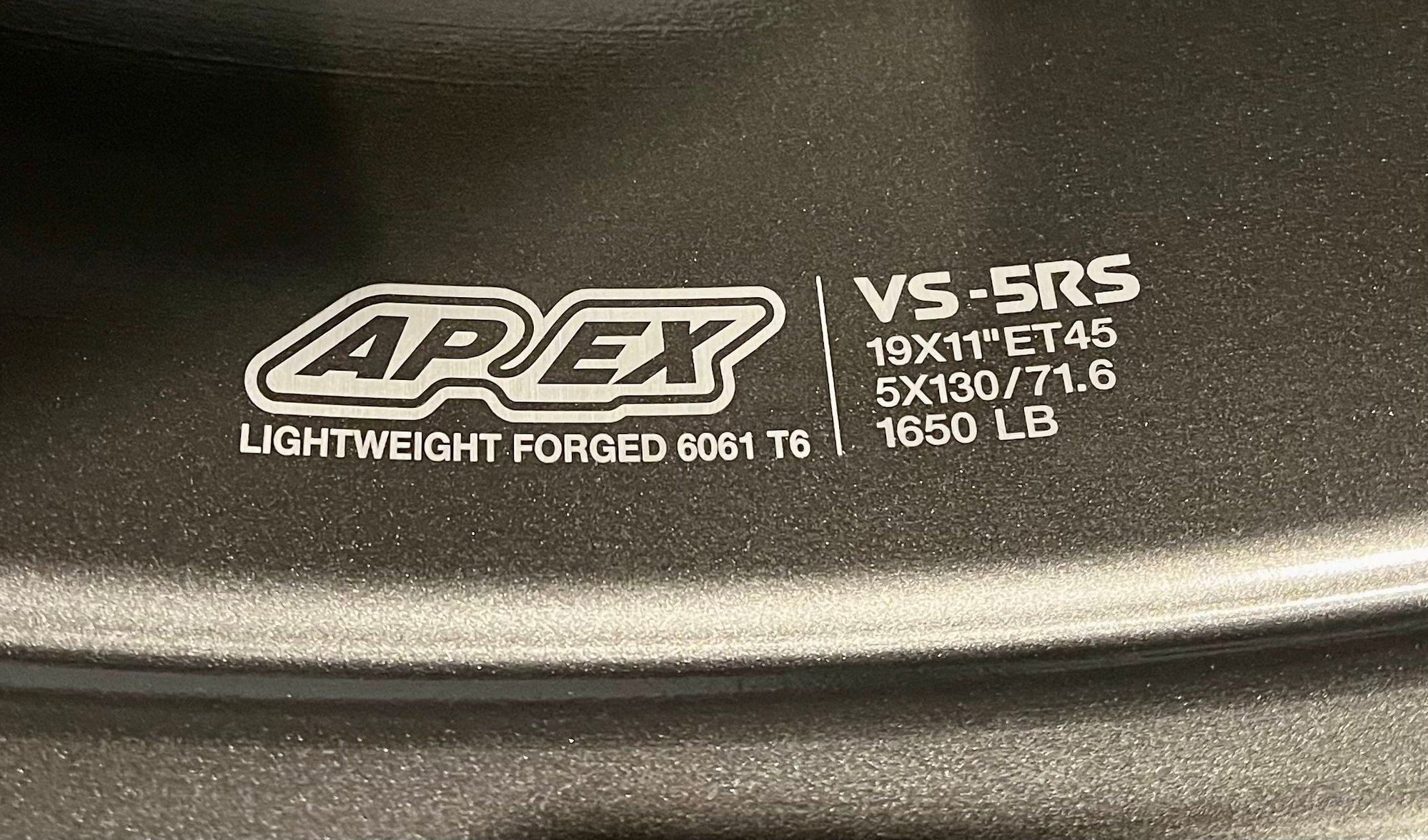 Wheels and Tires/Axles - APEX VS-5RS Anthracite  GT4 / Spyder Wheels  19x9 19x11 BNIB - New - 2020 to 2024 Porsche 718 - Carmel, IN 46033, United States