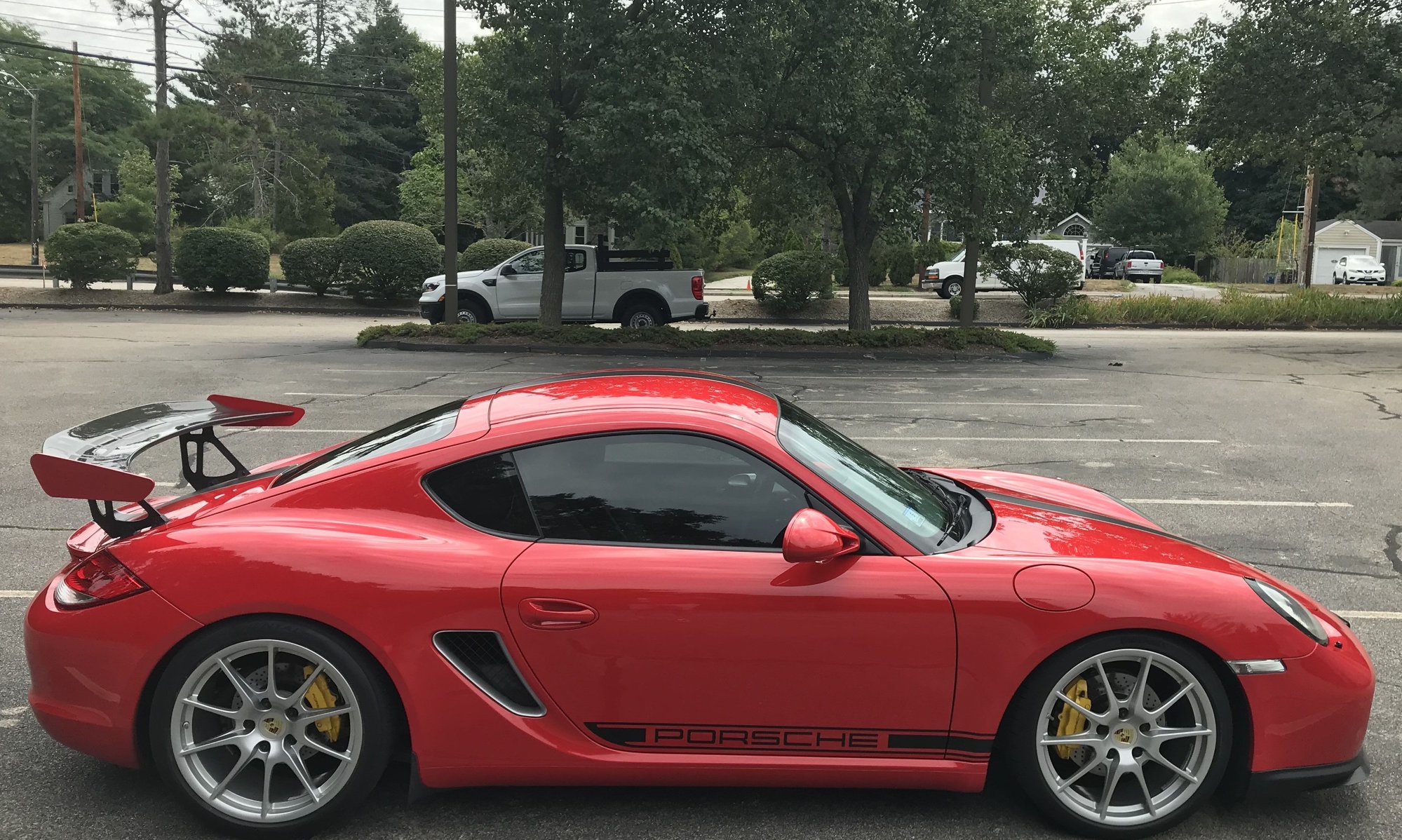 2009 Porsche Cayman - 2009 987.2 Porsche Cayman (6MT, Guards Red, GT4 Aero, Bilstein, Alcantara + more) - Used - VIN WP0AA29819U760885 - 74,733 Miles - 6 cyl - 2WD - Manual - Coupe - Red - Plymouth, MA 02360, United States