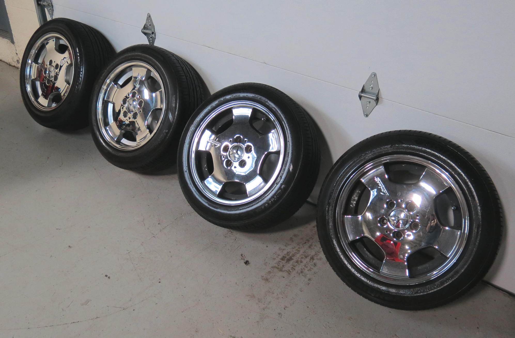 Wheels and Tires/Axles - Mercedes Lorinser RS 90 Wheel 18in 5x112 +37MM Chrome w/ brand new tires - Used - All Years Mercedes-Benz All Models - Saddle Brook, NJ 07663, United States