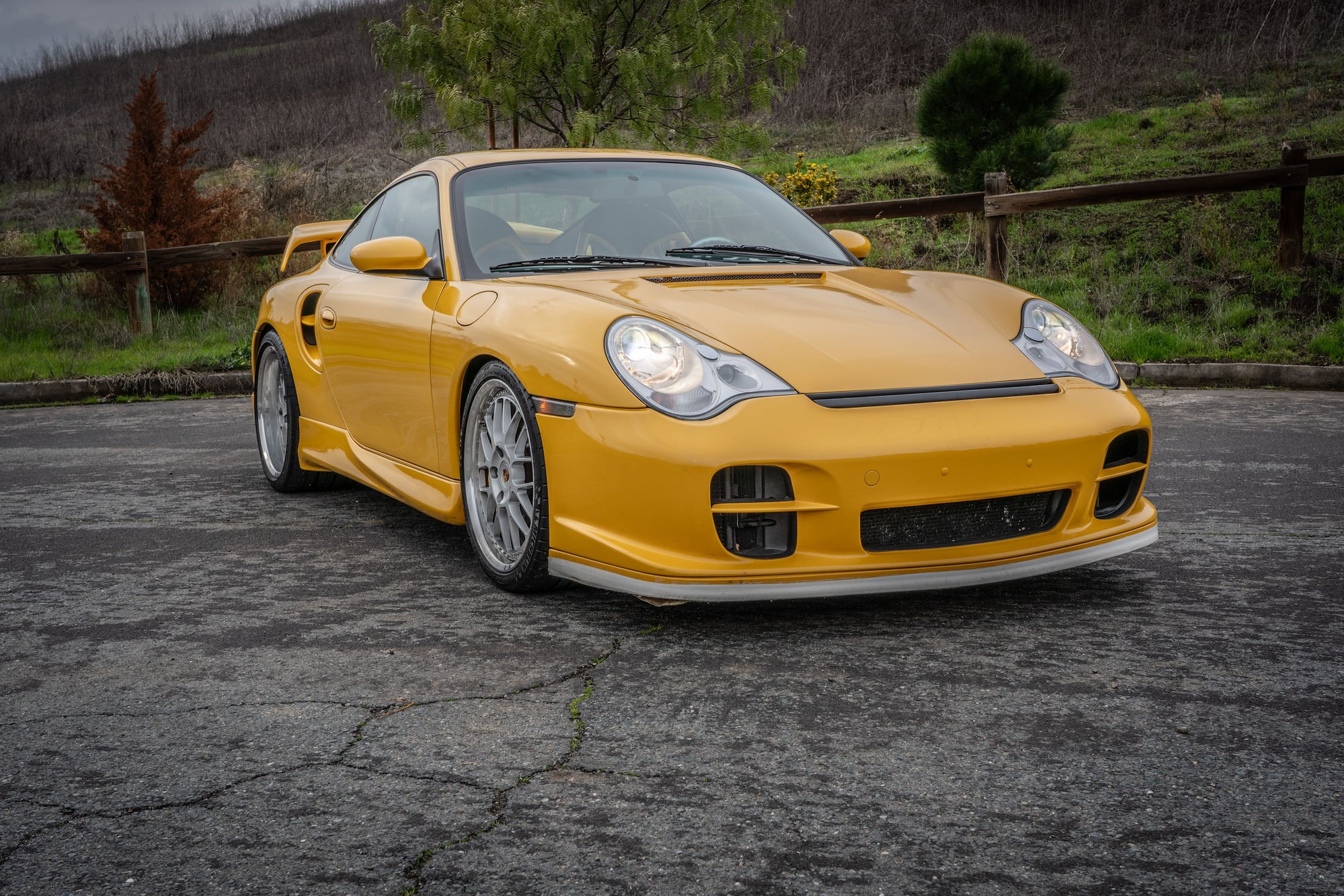 2001 Shark Werks Speed Yellow 911 Turbo on Bring a Trailer 