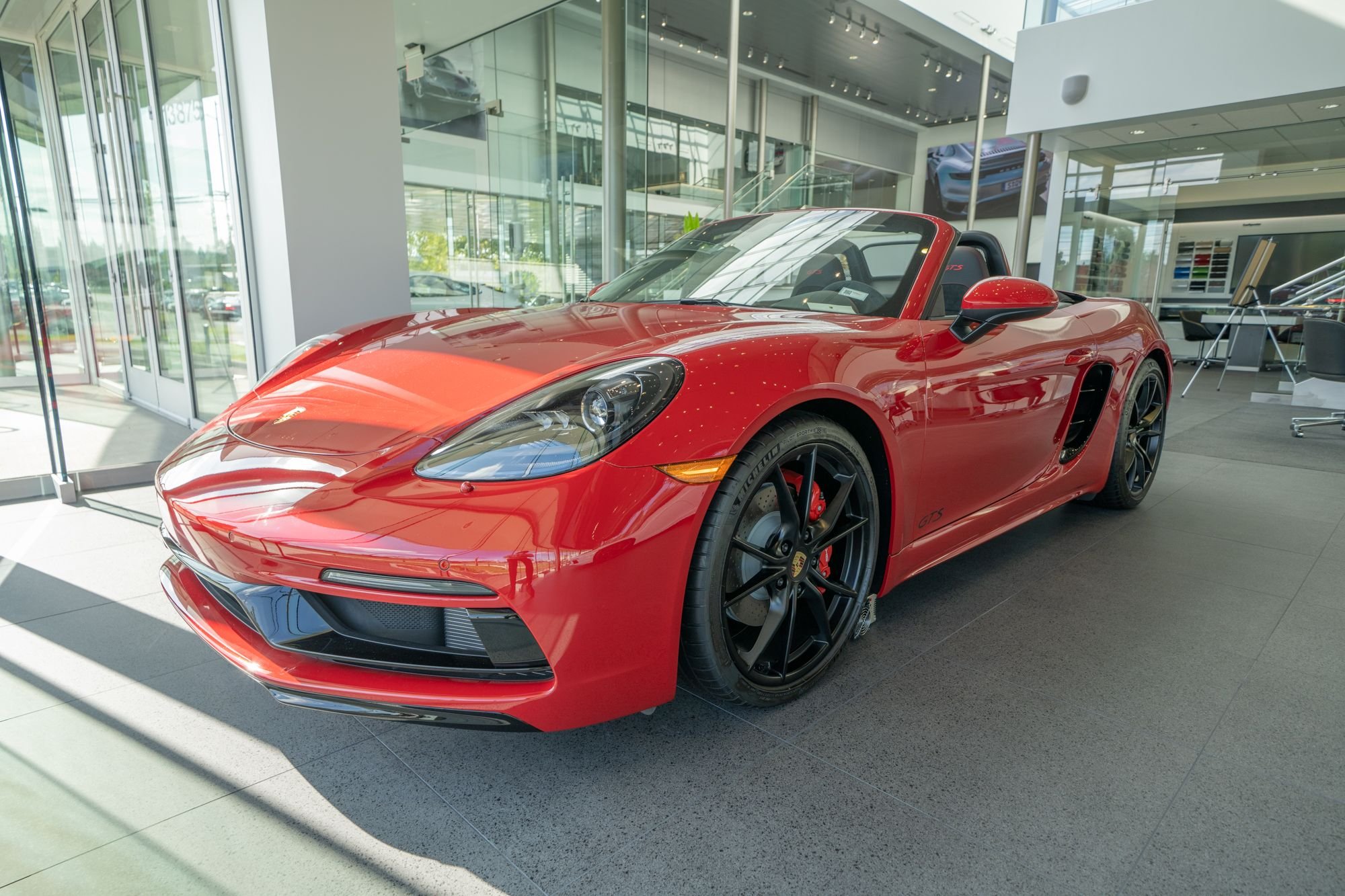 2019 Porsche 718 Boxster - 2019 Porsche 718 Boxster GTS, Carmine Red, $108,240 MSRP - New - Beaverton, OR 97005, United States