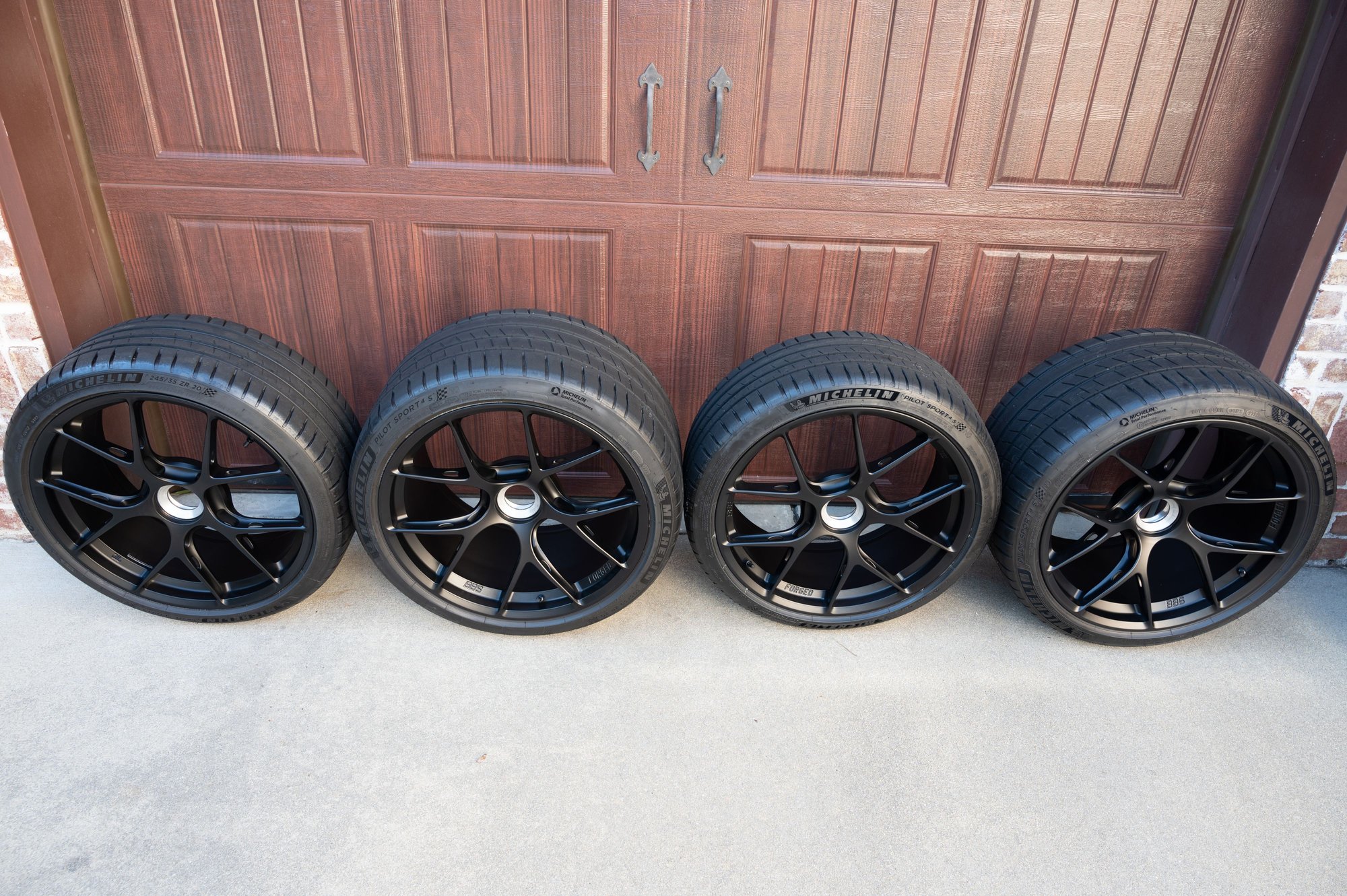 Wheels and Tires/Axles - BBS FI-R - 20" - Satin Black - Michelin PS4S w/ TPMS - Used - 2015 to 2019 Porsche GT3 - 2015 to 2019 Porsche 911 - Blythewood, SC 29016, United States