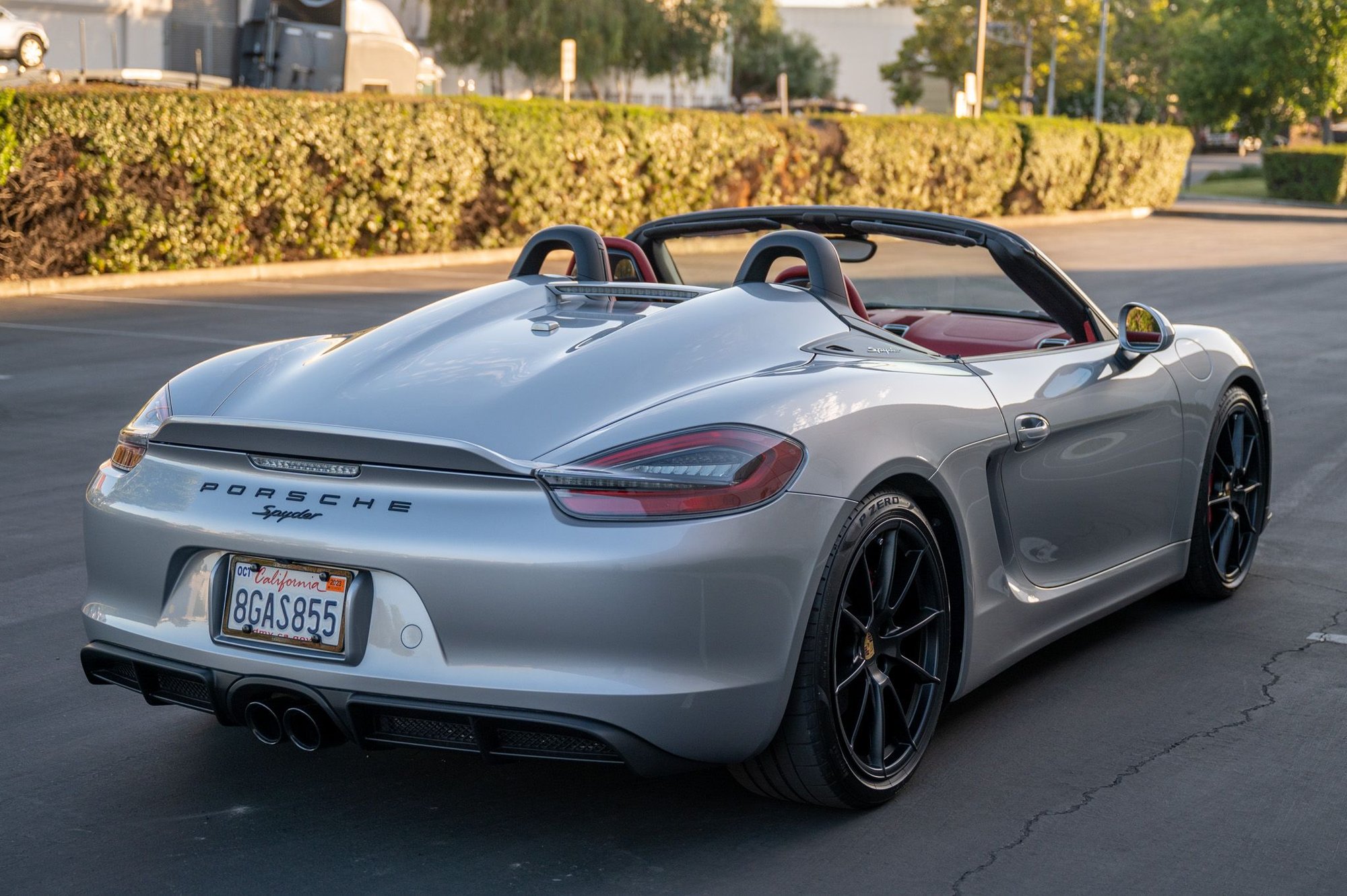 2016 Porsche Boxster - 2016 Boxster Spyder | GT Silver | Spyder Garnet Red Interior | Great spec | 8500~ mi - Used - VIN WP0CC2A82GS152669 - 8,500 Miles - 6 cyl - 2WD - Manual - Convertible - Silver - San Jose, CA 95035, United States