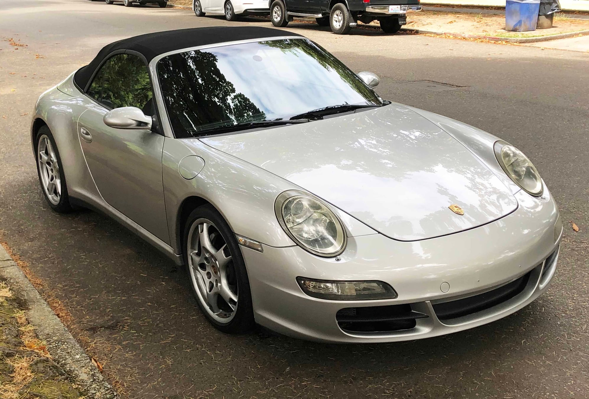 2006 Porsche 911 - 2006 997 C4 Cabriolet - Silver/Black Full Leather - Manual Trans! New Clutch/Flywheel - Used - VIN WP0CA29916S755744 - 87,600 Miles - 6 cyl - AWD - Manual - Convertible - Silver - Seattle, WA 98122, United States