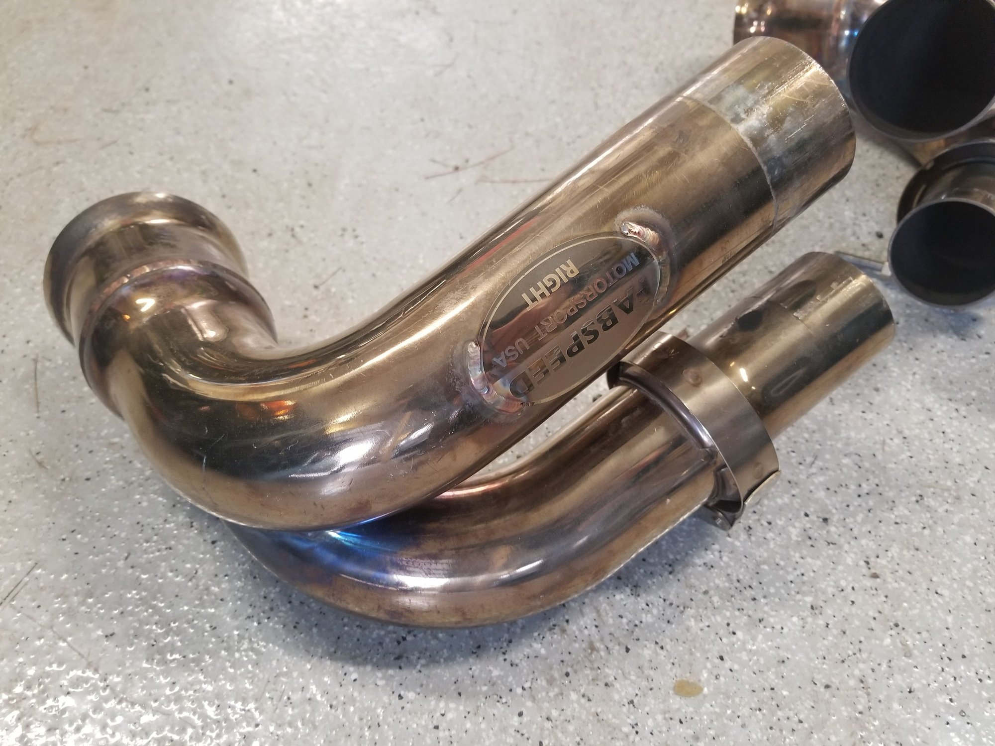 Engine - Exhaust - 991 GT3/RS Fabspeed Side Muffler Bypass Pipes - Used - 2014 to 2019 Porsche 911 - Barrington, IL 60010, United States