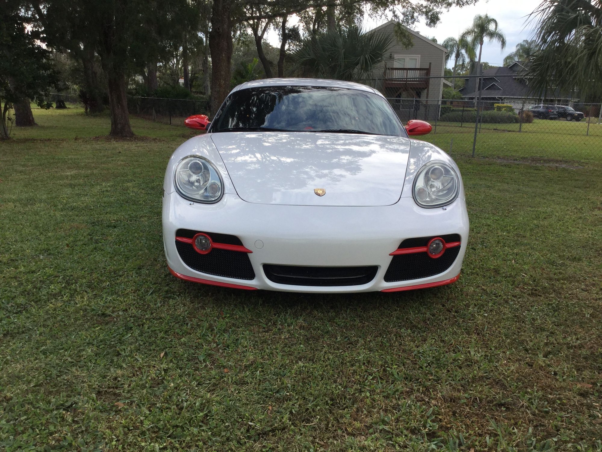 2006 Porsche Cayman - 2006 Cayman S white with red and black accents - Used - VIN WP0AB29846U782890 - 104,322 Miles - 6 cyl - 2WD - Manual - Coupe - White - Tampa, FL 33624, United States