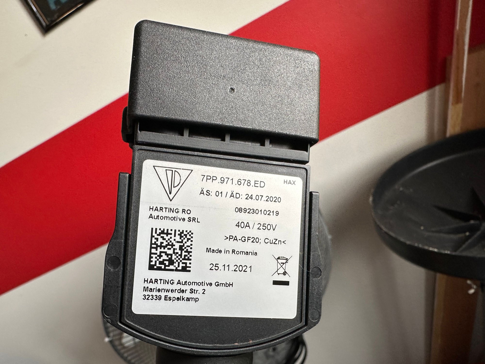 Engine - Electrical - NEMA 14-50 4-Prong Plug Wall to Charger Cable (Genuine Porsche OEM): $125.00 Shipped - New - All Years Porsche Taycan - Deptford, NJ 08096, United States