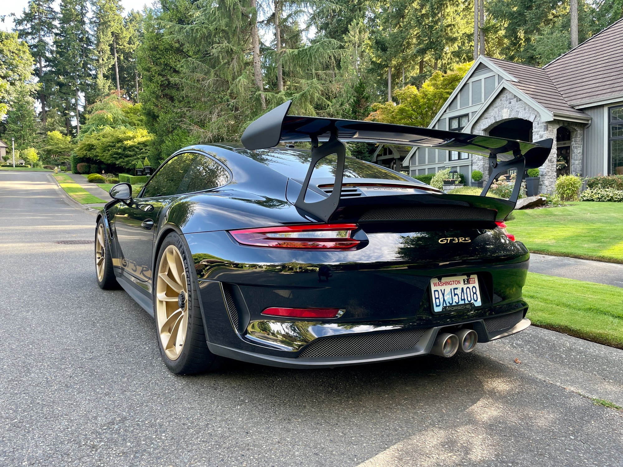 2019 Porsche 911 - 2019 Porsche GT3RS Weissach - Used - VIN WP0AF2A95KS165125 - 4,800 Miles - 6 cyl - 2WD - Automatic - Coupe - Black - Bellevue, WA 98004, United States