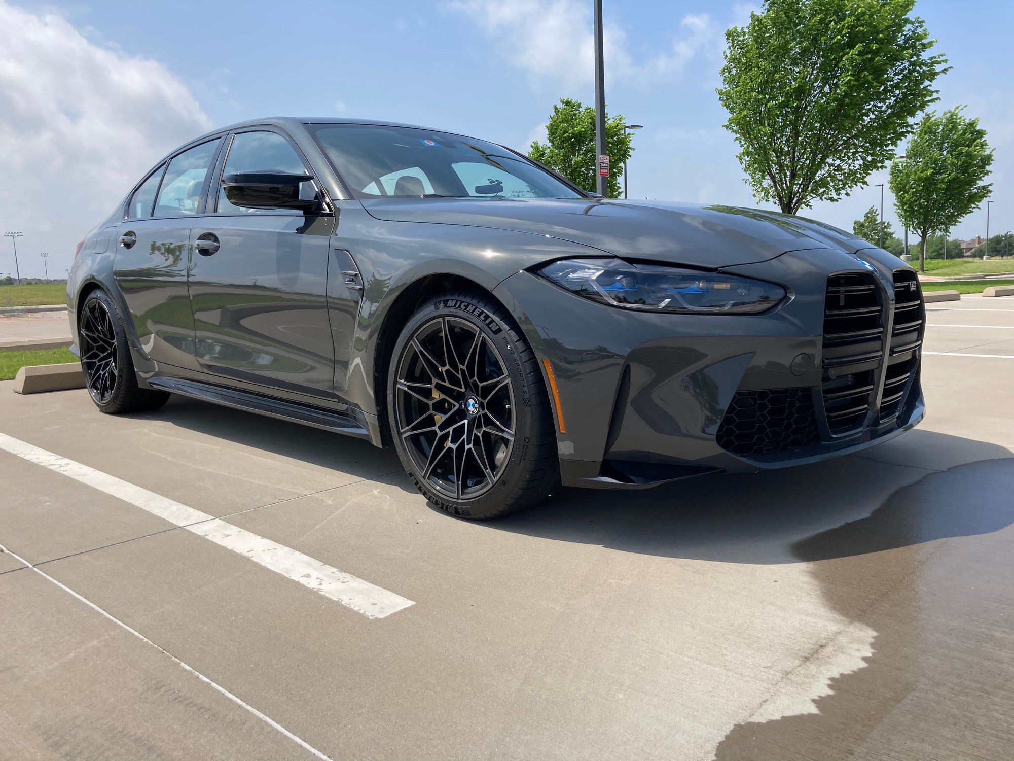 2022 BMW 3-Series - 2022 M3 Competition- Dravit Grey / Carbon Buckets / Carbon Ceramic Brakes! - Used - VIN WBS33AY06NFM61523 - 2,000 Miles - 6 cyl - 2WD - Automatic - Sedan - Gray - Dallas, TX 75071, United States