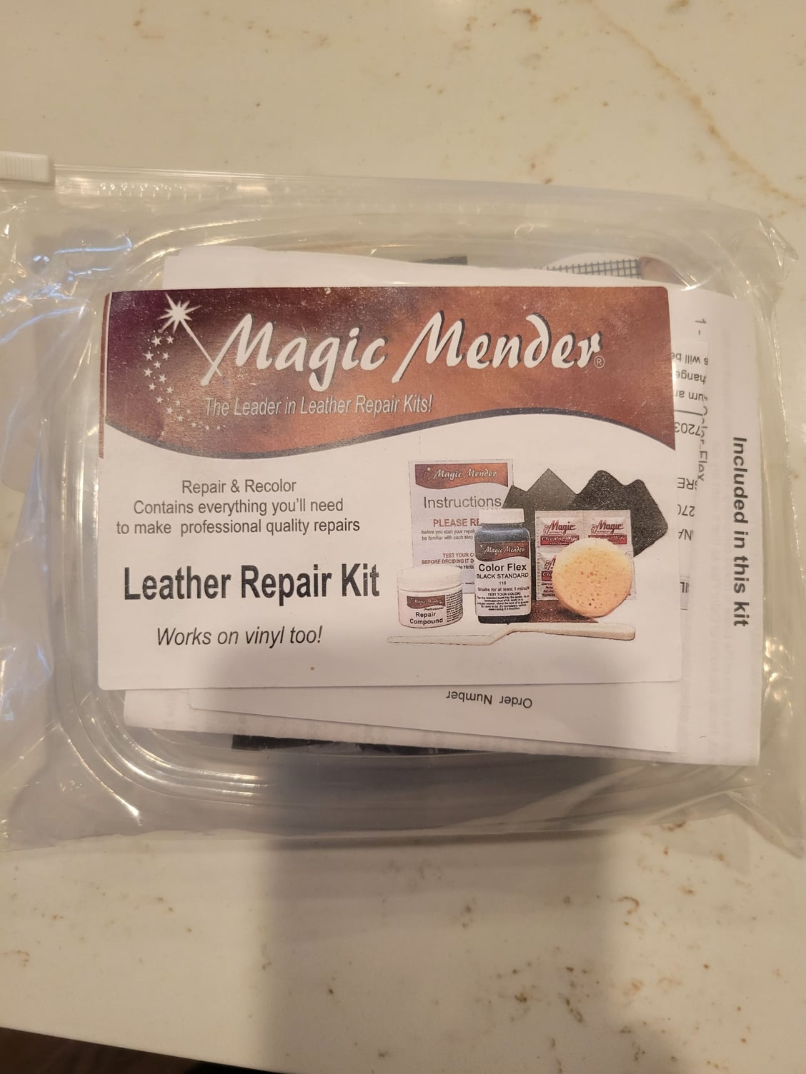 Magic Mender Leather and Vinyl Repair Kit Demonstration 