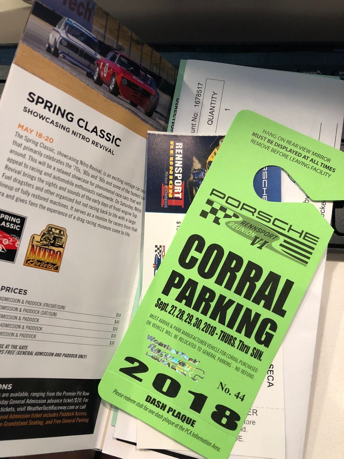 Rennsport Reunion Tickets with 993 Corral parking available Rennlist