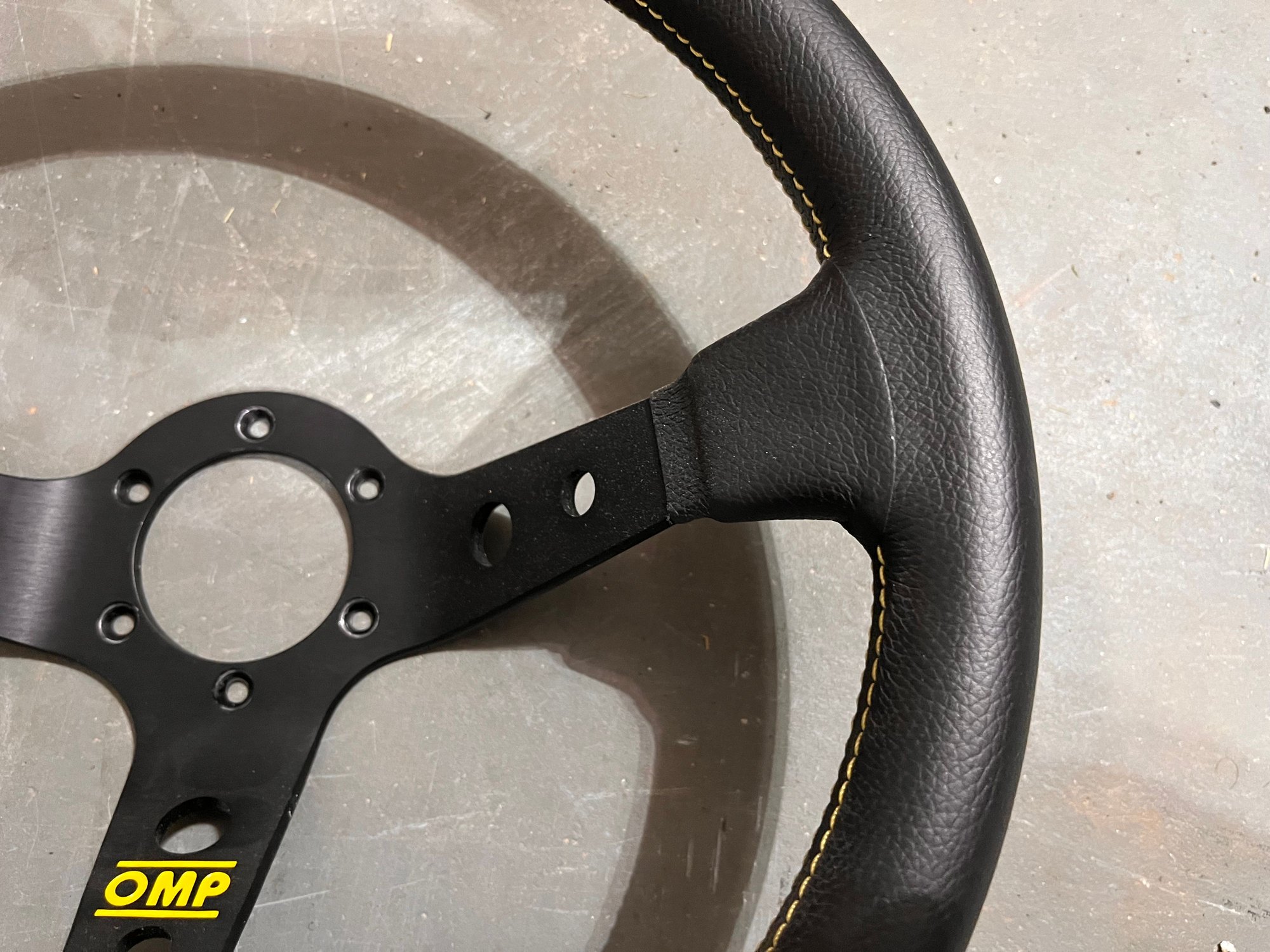 Steering/Suspension - OMP Corsica Steering Wheel, Leather, 350mm (13.78" dia) x 3.75"D - Used - 0  All Models - Flowery Branch, GA 30542, United States