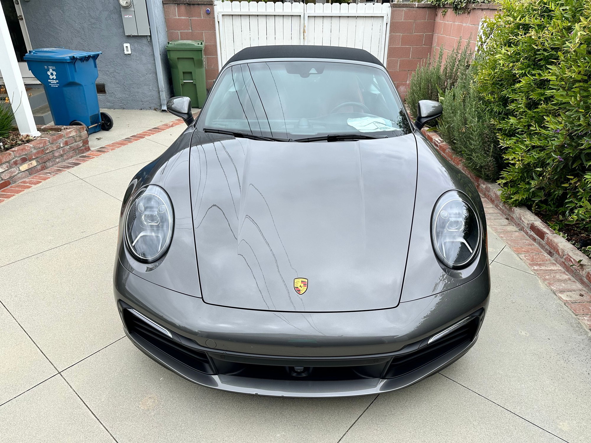 2021 Porsche 911 - 2021 992 Carrera S Cab -- 1 owner, 12k miles, Bordeaux Red interior -- NEW PRICE - Used - VIN WP0CB2A96MS248537 - 12,843 Miles - 6 cyl - 2WD - Automatic - Convertible - Gray - Hawthorne, CA 90250, United States