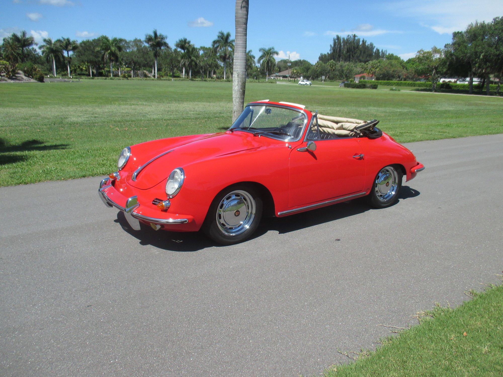 1965 Porsche 356C - 1965 PORSCHE 356 C CABRIOLET - Used - VIN 161994 161994 161 - 22,513 Miles - 4 cyl - 2WD - Manual - Convertible - Red - Nokomis, FL 34275, United States