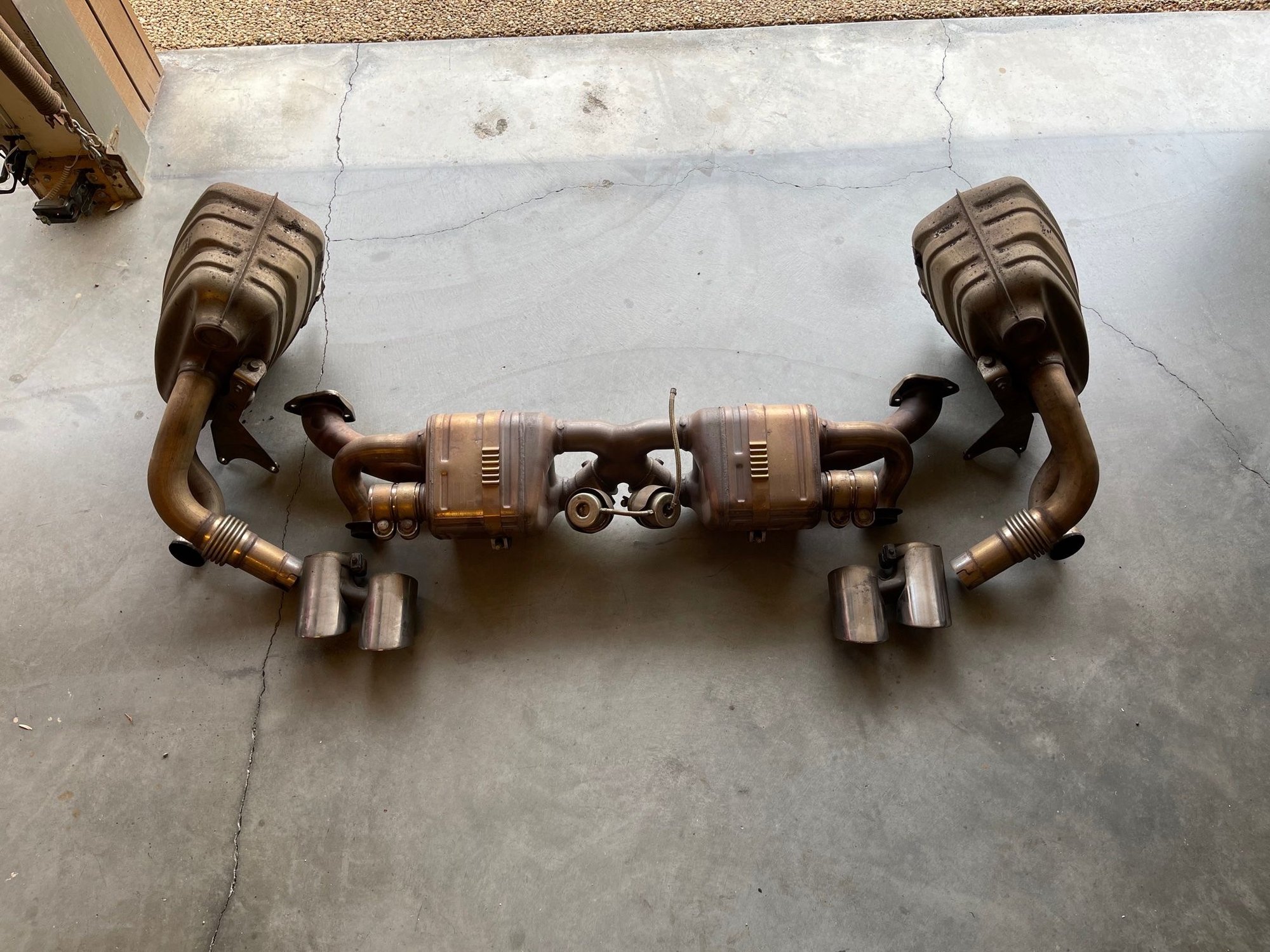 Engine - Exhaust - 991.1 complete Factory Sports Exhaust only 15K miles - Used - 2013 to 2016 Porsche 911 - Monarch Bay, CA 92629, United States