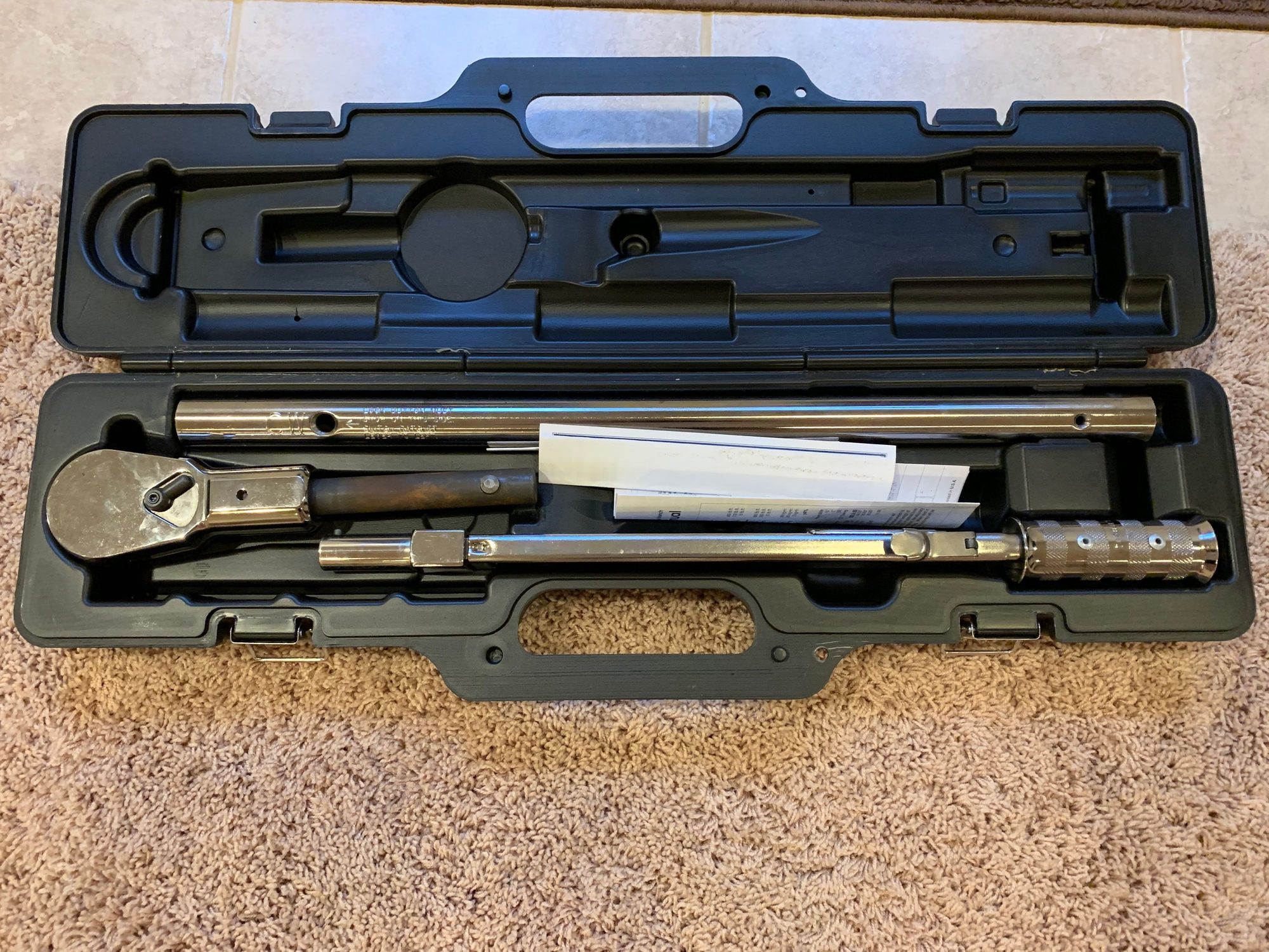 Precision Instruments 3/4" Drive Torque Wrench for Center Lock Wheels