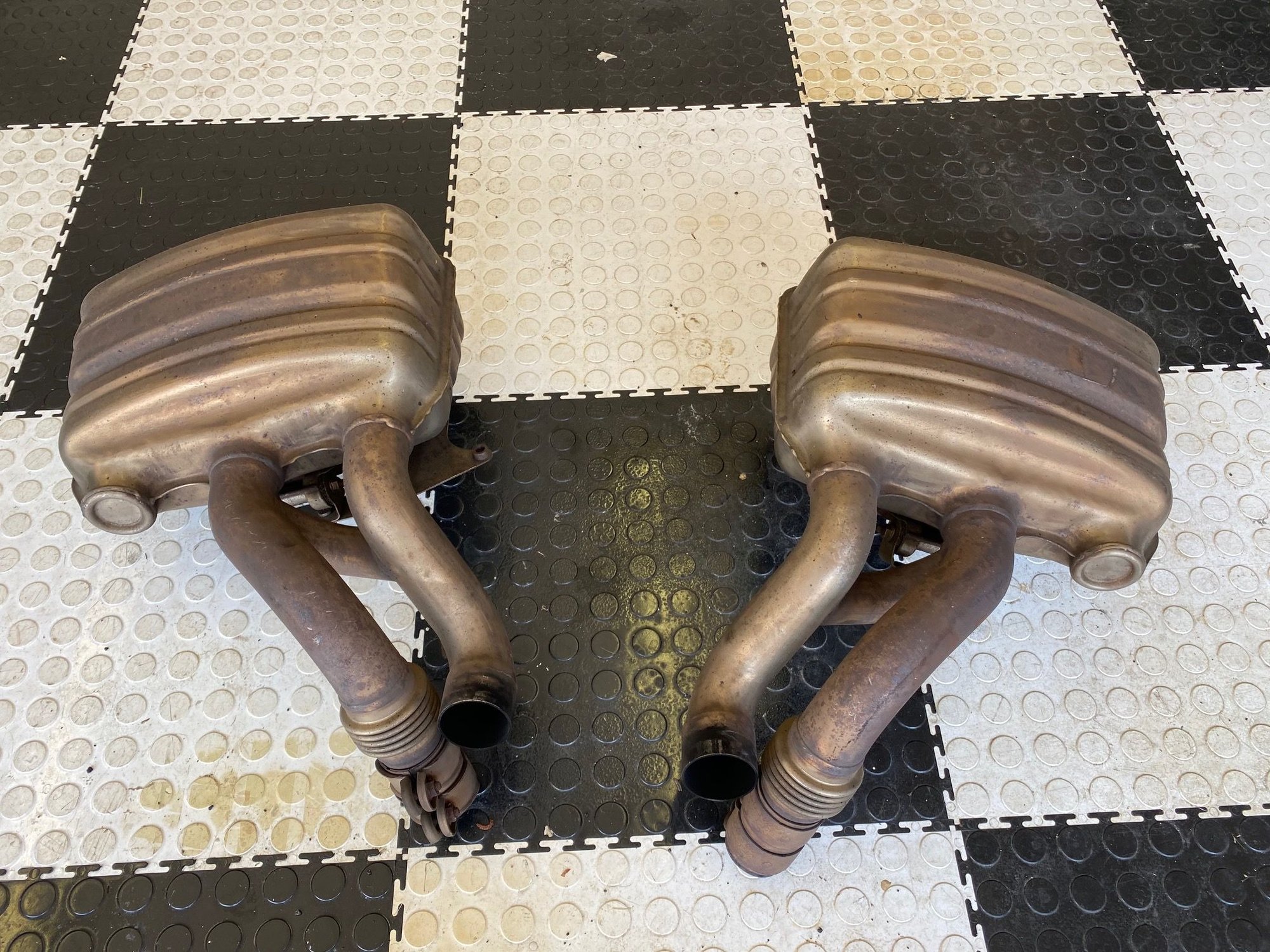 Engine - Exhaust - 991.1 Non-PSE Fister Side Bypass Mufflers - Used - 2012 to 2016 Porsche 911 - Ringwood, NJ 07456, United States