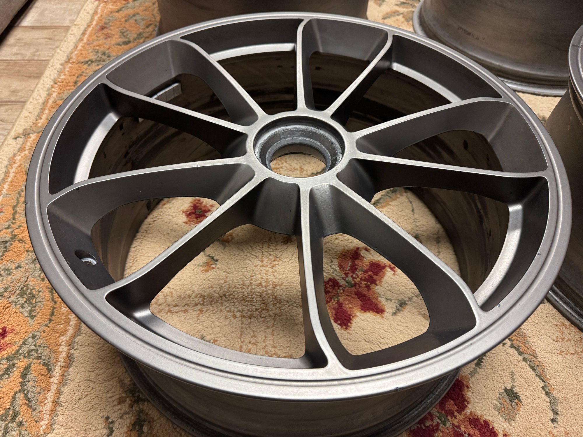 Wheels and Tires/Axles - 991 GT3 Satin Platinum OEM Wheels 20X12 20X9 - Used - -1 to 2027  All Models - Burke, VA 22015, United States