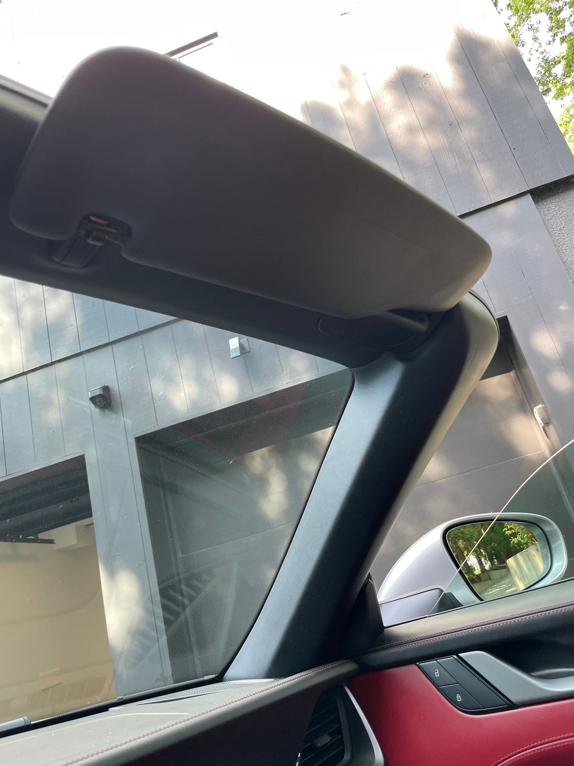 Almost invisible. The sticker gets �absorbed� over time.