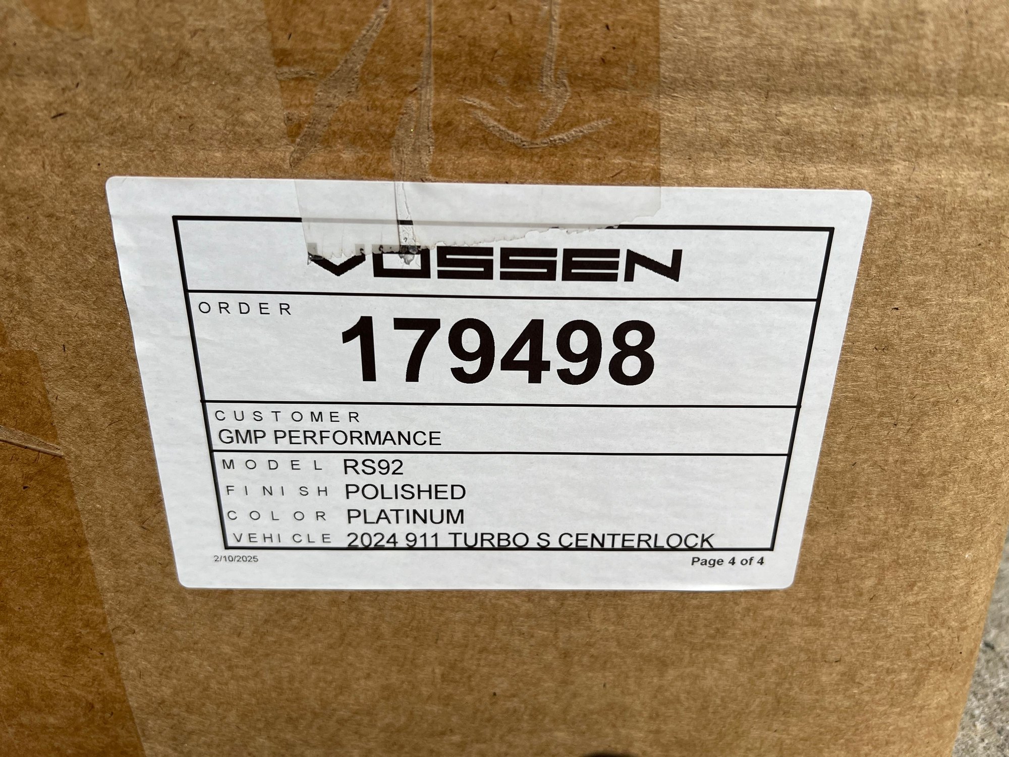 Wheels and Tires/Axles - Vossen Champion RS92 21x12 & 20x9.5 for 992 TTS - Used - Charlotte, NC 28173, United States