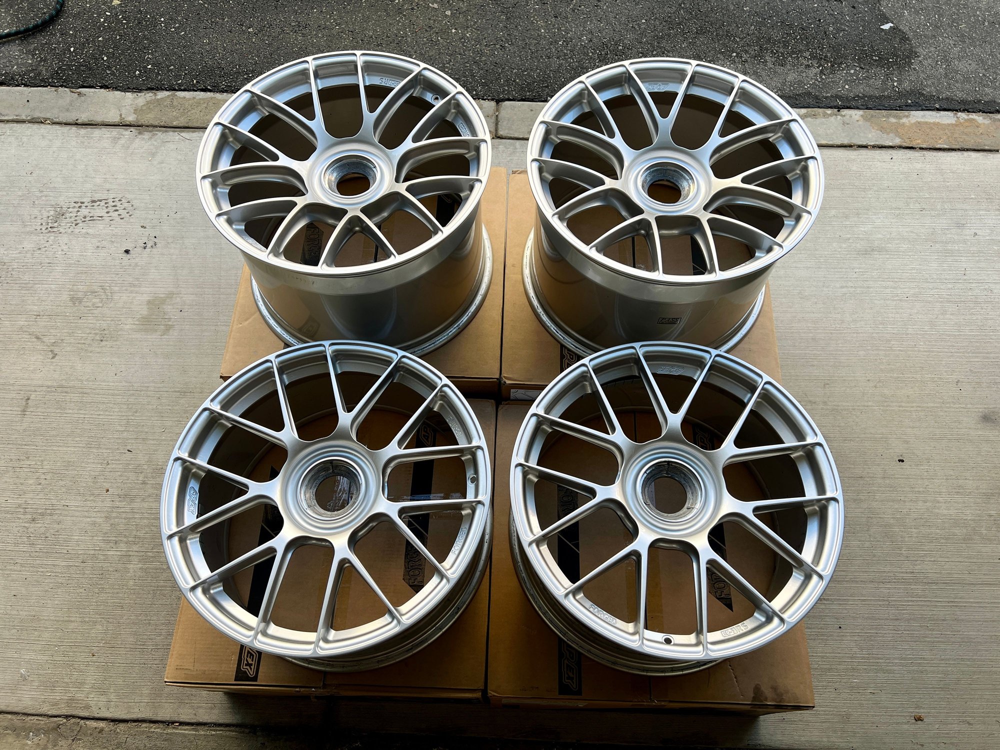 Wheels and Tires/Axles - Apex EC7-RS 991 GT3 / GT3 RS - 19" Fitment - Race Silver - Used - 2014 to 2024 Porsche All Models - Brea, CA 92821, United States