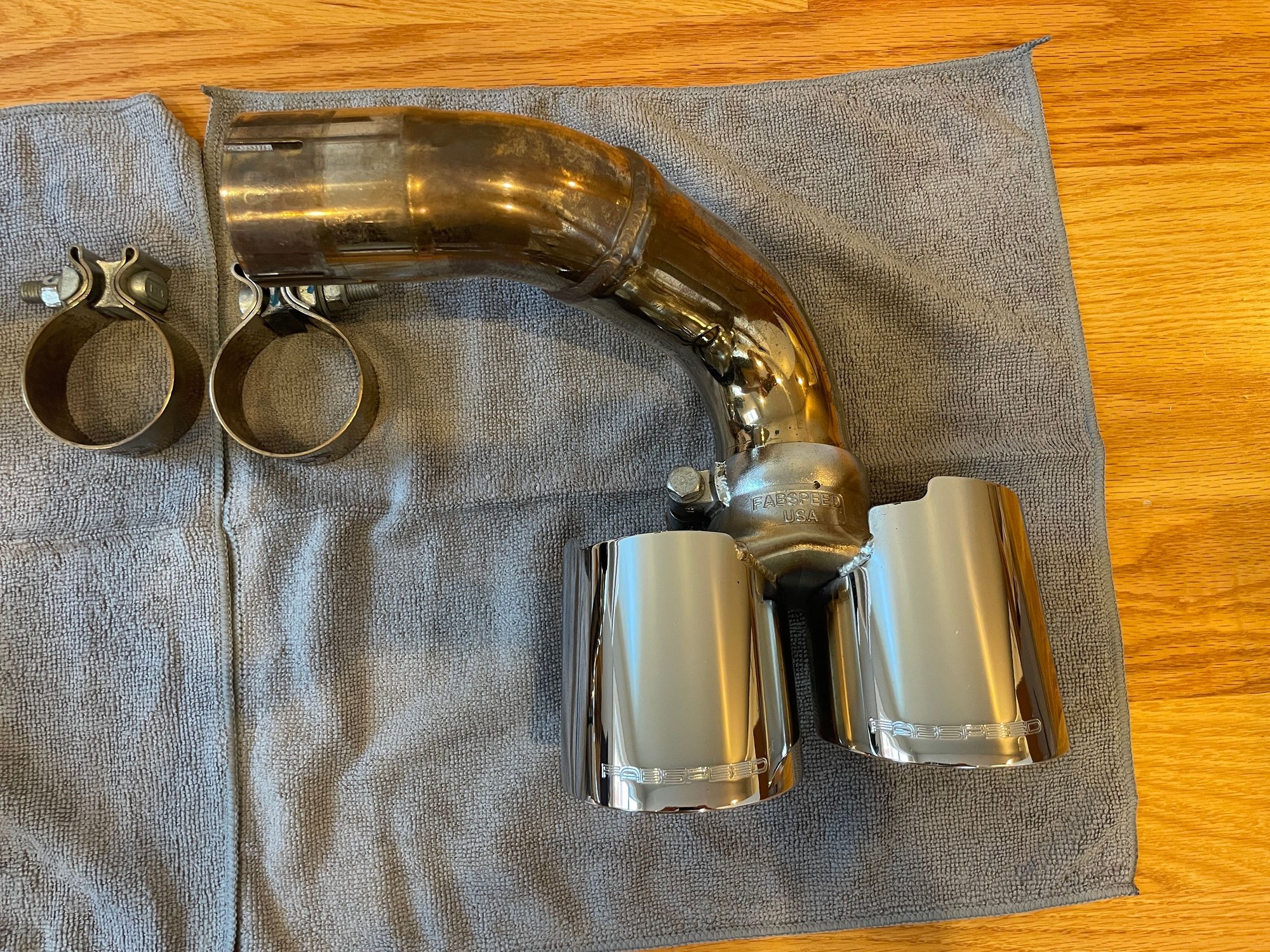 Engine - Exhaust - 997.2 Fabspeed Side Muffler Bypass Pipes & Stainless Steel Quad Tips - Used - 0  All Models - Boston, MA 02127, United States
