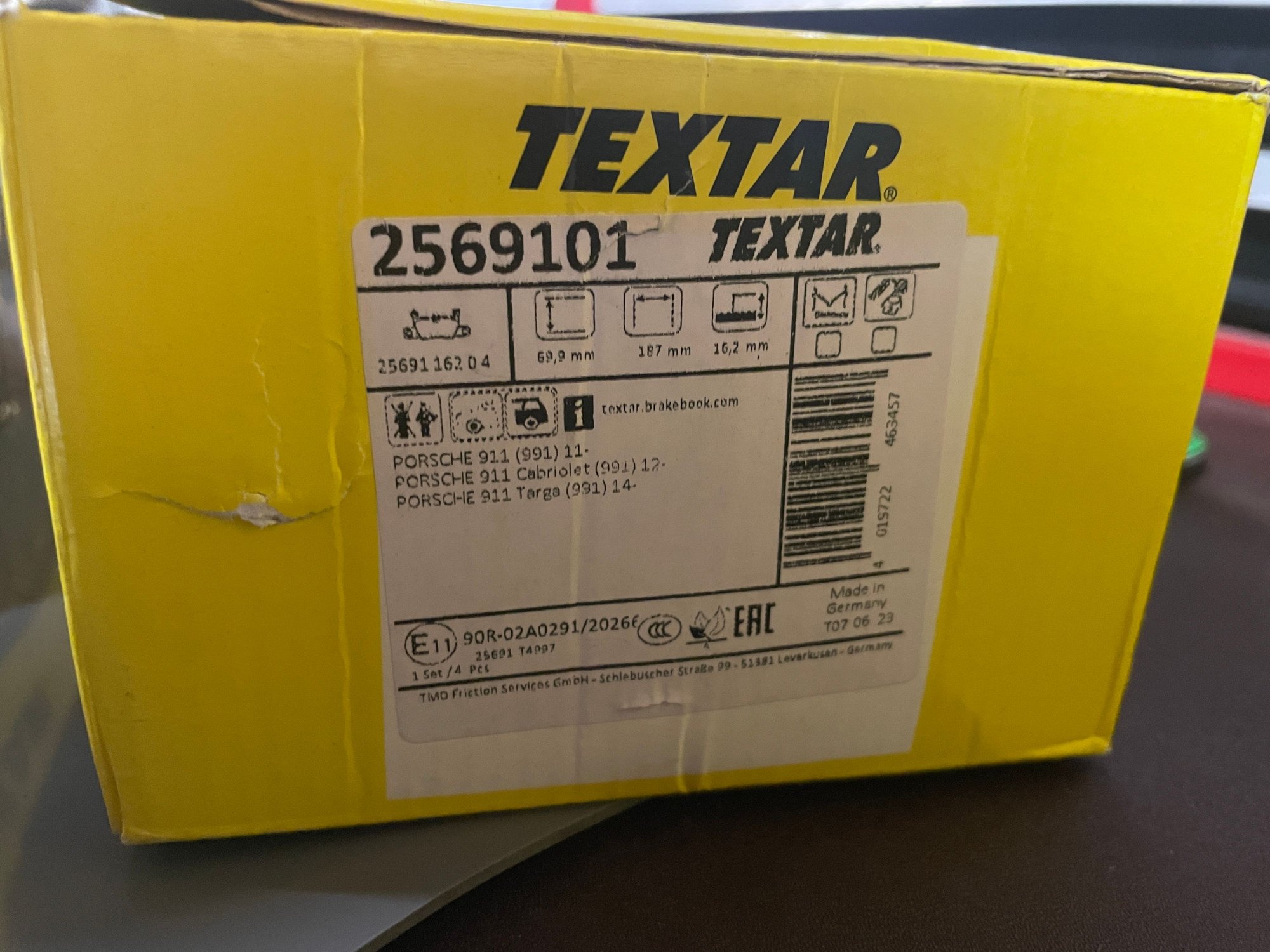 Brakes - 991.2 C2/4 brake pads - New - 2012 to 2022 Porsche 911 - Brigham City, UT 84302, United States