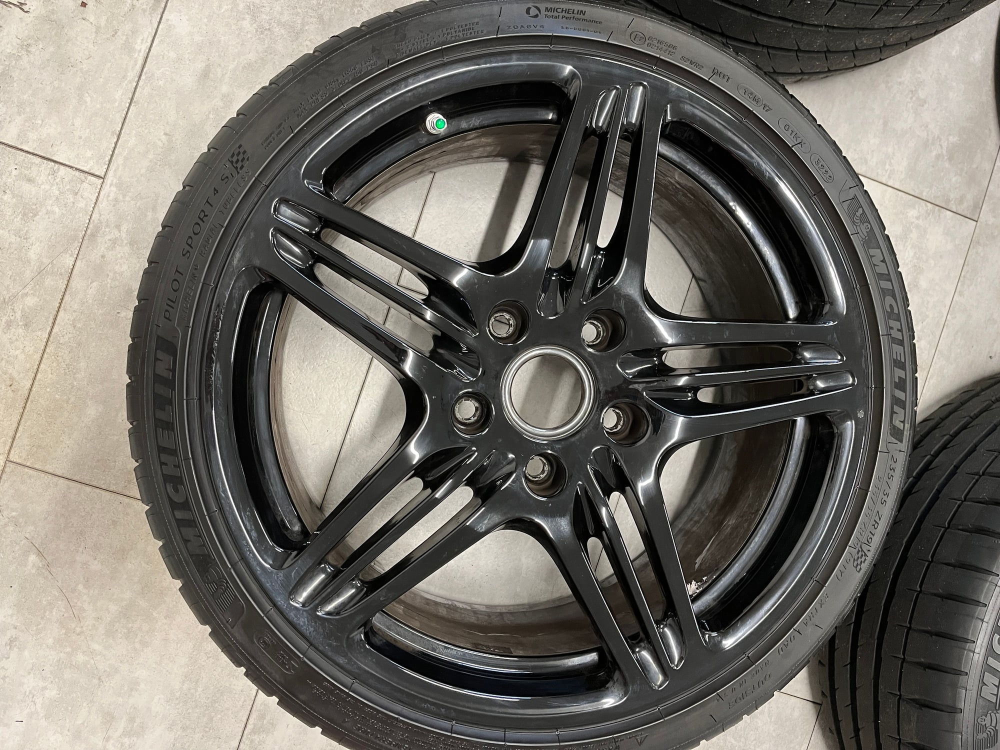 Wheels and Tires/Axles - Black 997.1 Turbo Wheels + New PS4S Tires + New TPMS - Used - 2007 to 2009 Porsche 911 - Fairfax, VA 22031, United States