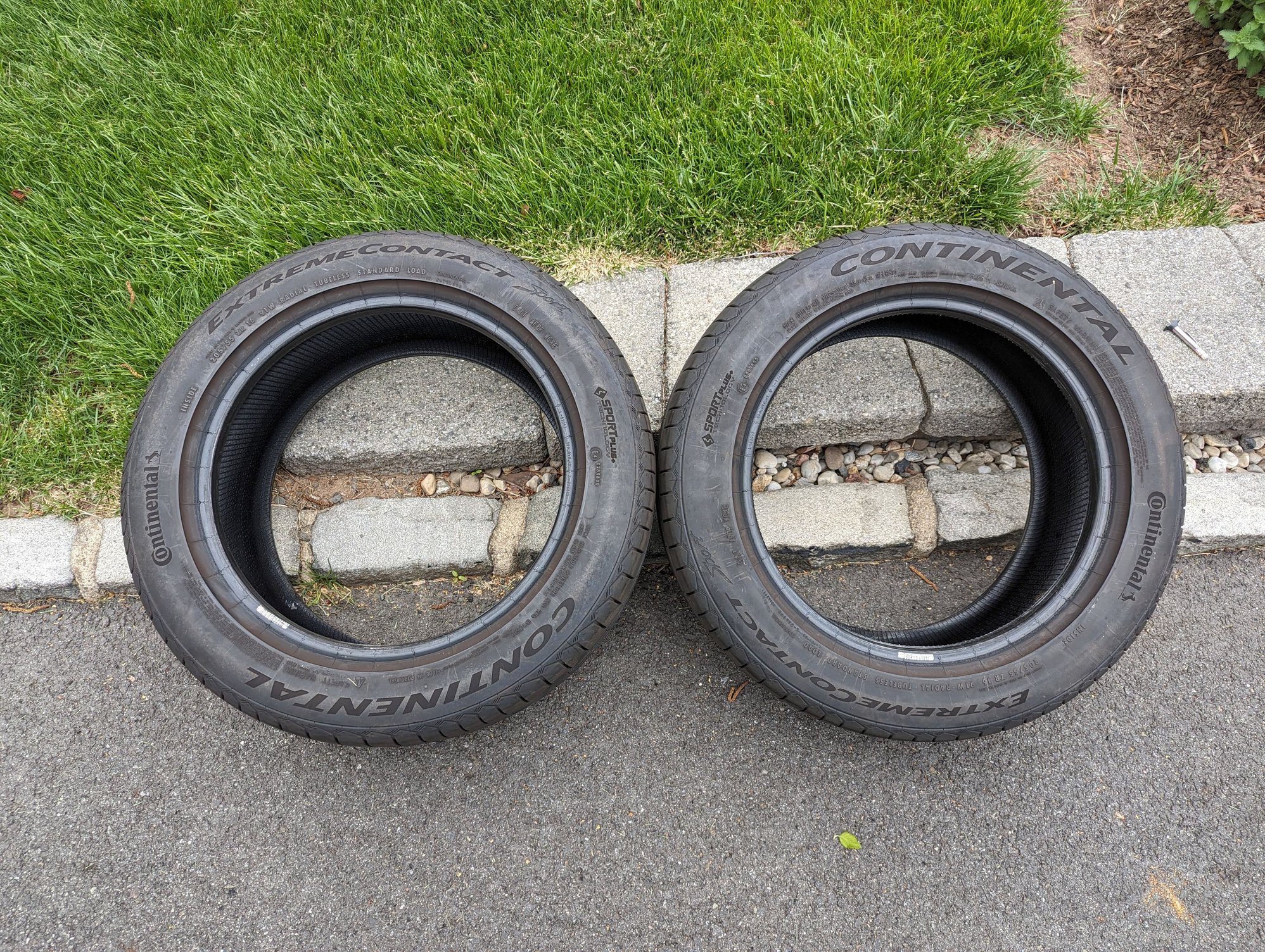 Wheels and Tires/Axles - 2 Continental Extreme Contact Sport tires - 205-55-16 - 964 / 911 - Used - 1989 to 1994 Porsche 911 - Millburn, NJ 07078, United States