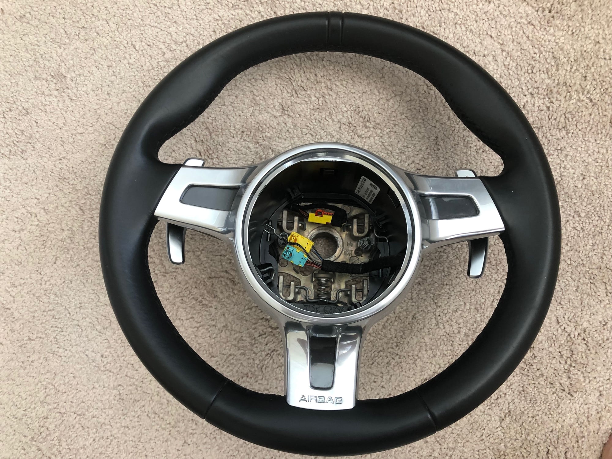 Sport Design Steering Wheel - Black Leather - Rennlist - Porsche