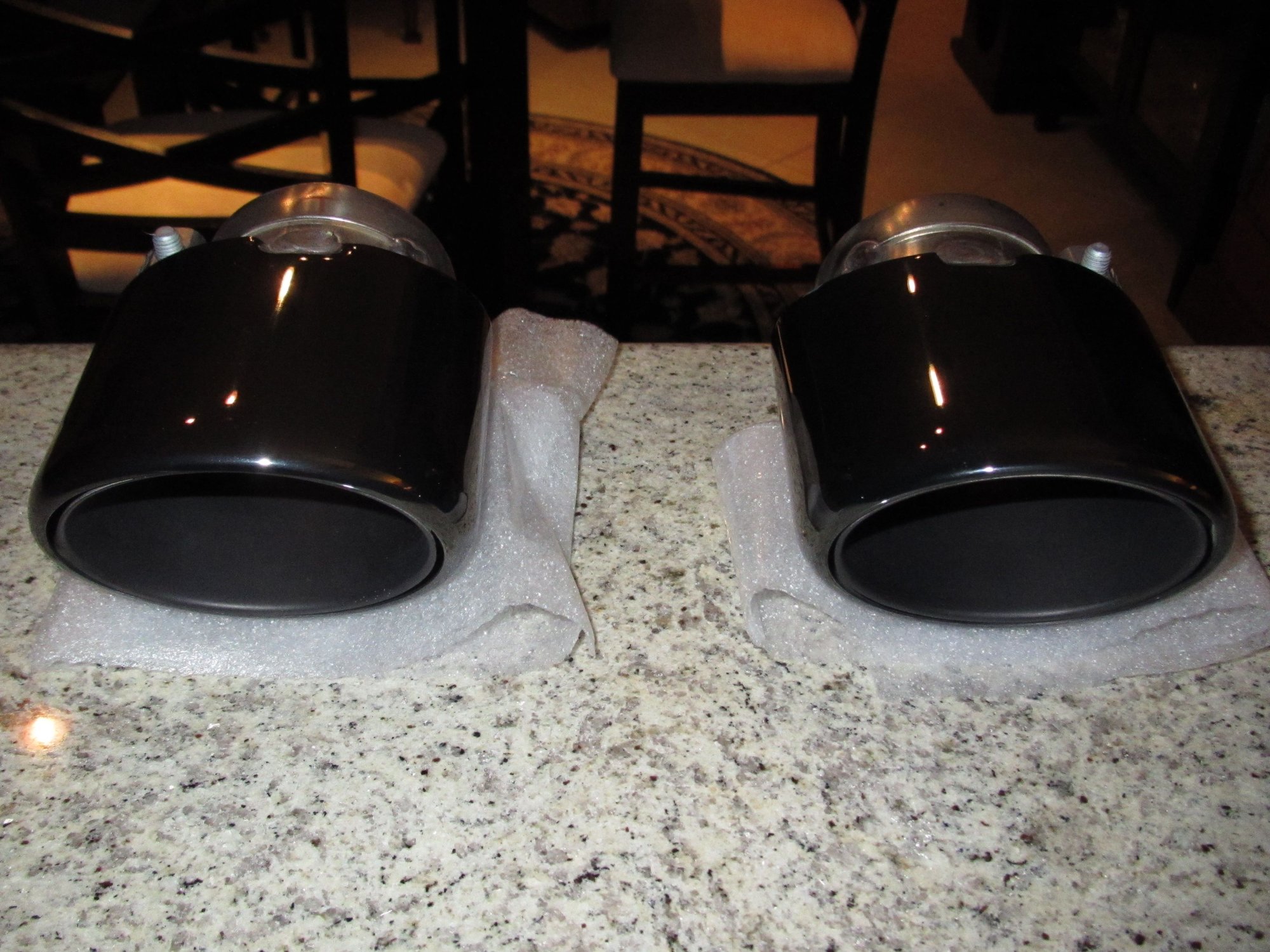 Engine - Exhaust - 991 PSE Black Chrome Exhaust Tips (pair) - Used - 2012 to 2019 Porsche 911 - Palm Coast, FL 32137, United States