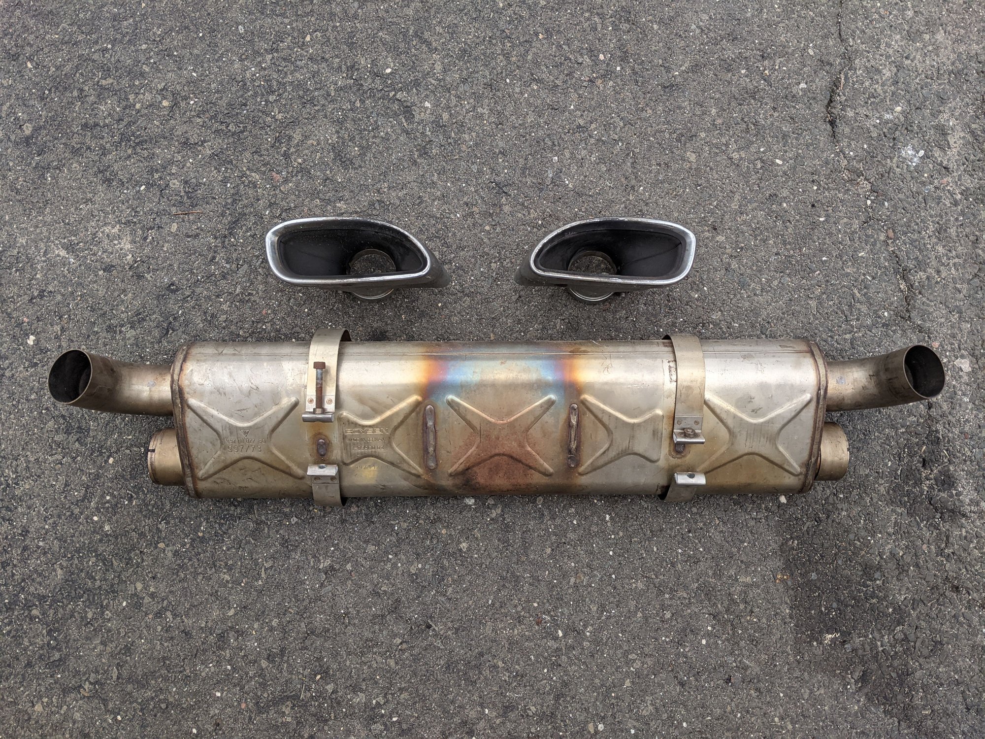 Porsche 911 997 Turbo Exhaust System 997.111.027.30 Rennlist