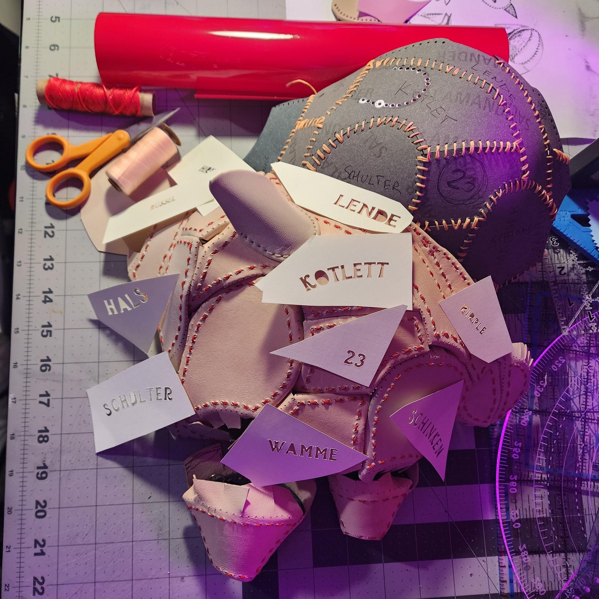 Made cut outs for for the words