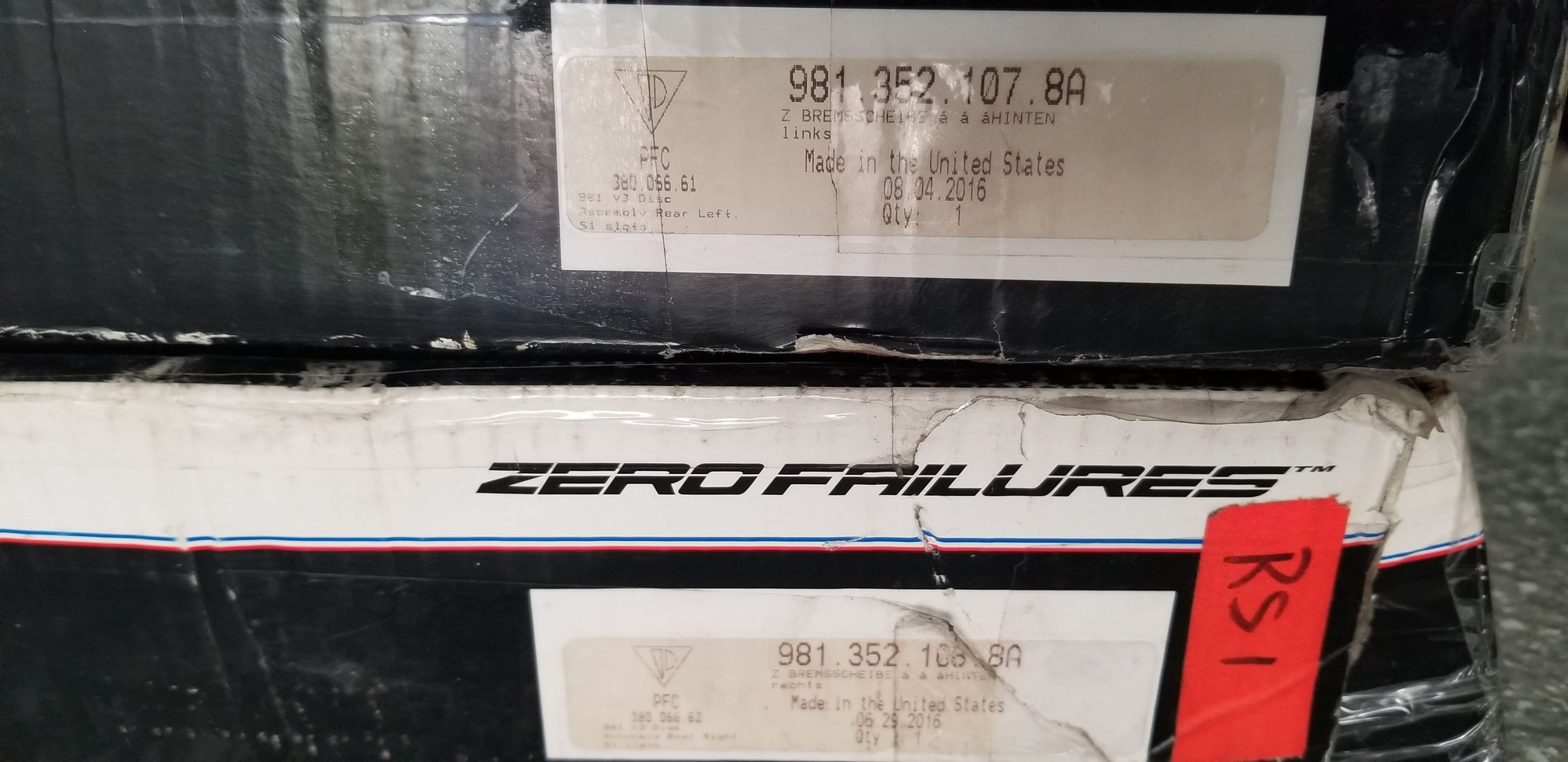 1 Pair of PFC V3 2 Piece rotors for 981 GT4 Rennlist Porsche