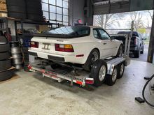 The 944. A surprisingly original and clean car for something that spent nearly a decade sitting outside with a leaking sunroof seal.