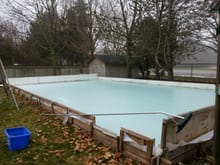 Rink Done.  waiting for the cold.