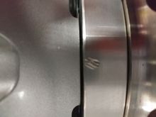 Gap between wheel mounting face and spacer mounting face when installed & torqued